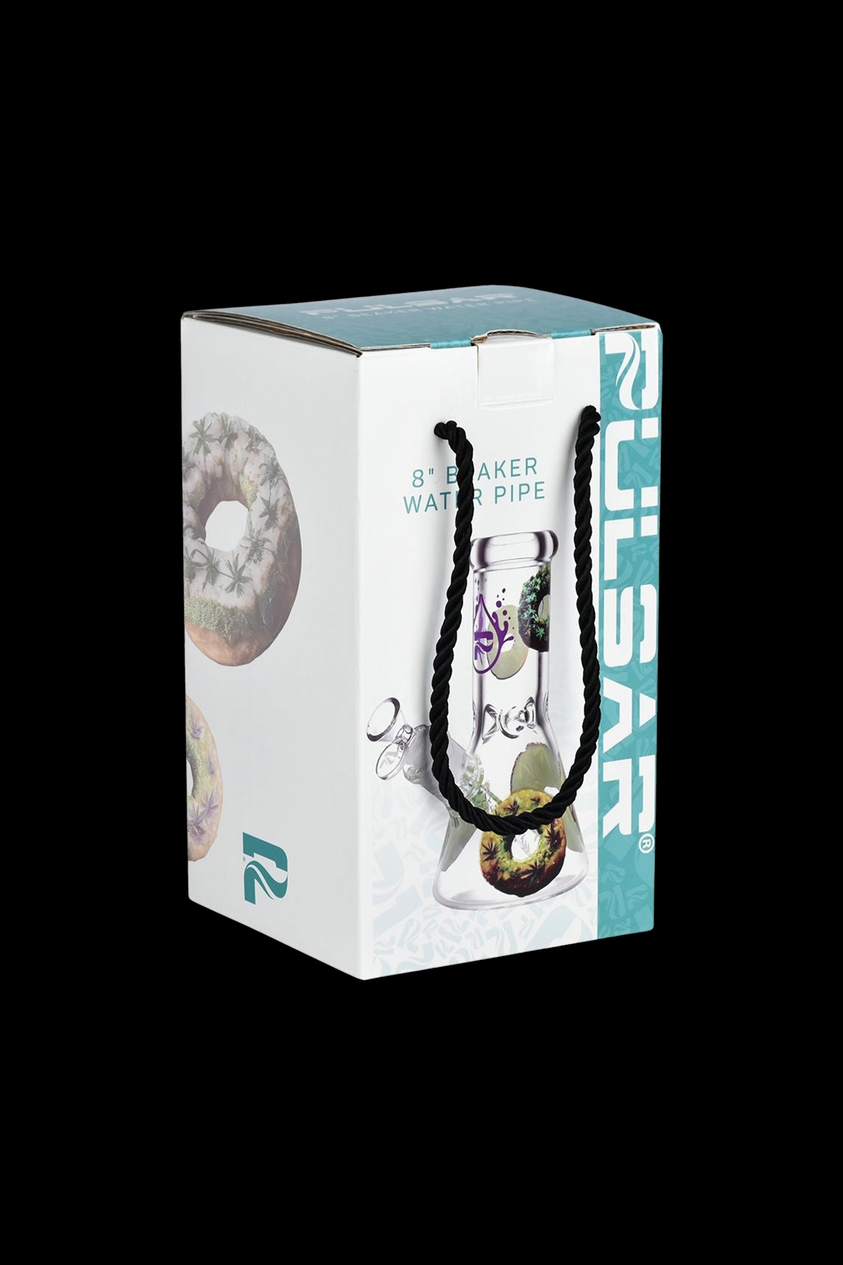 Pulsar's Stunning Forbidden Donuts Design Glass Beaker Water Pipe