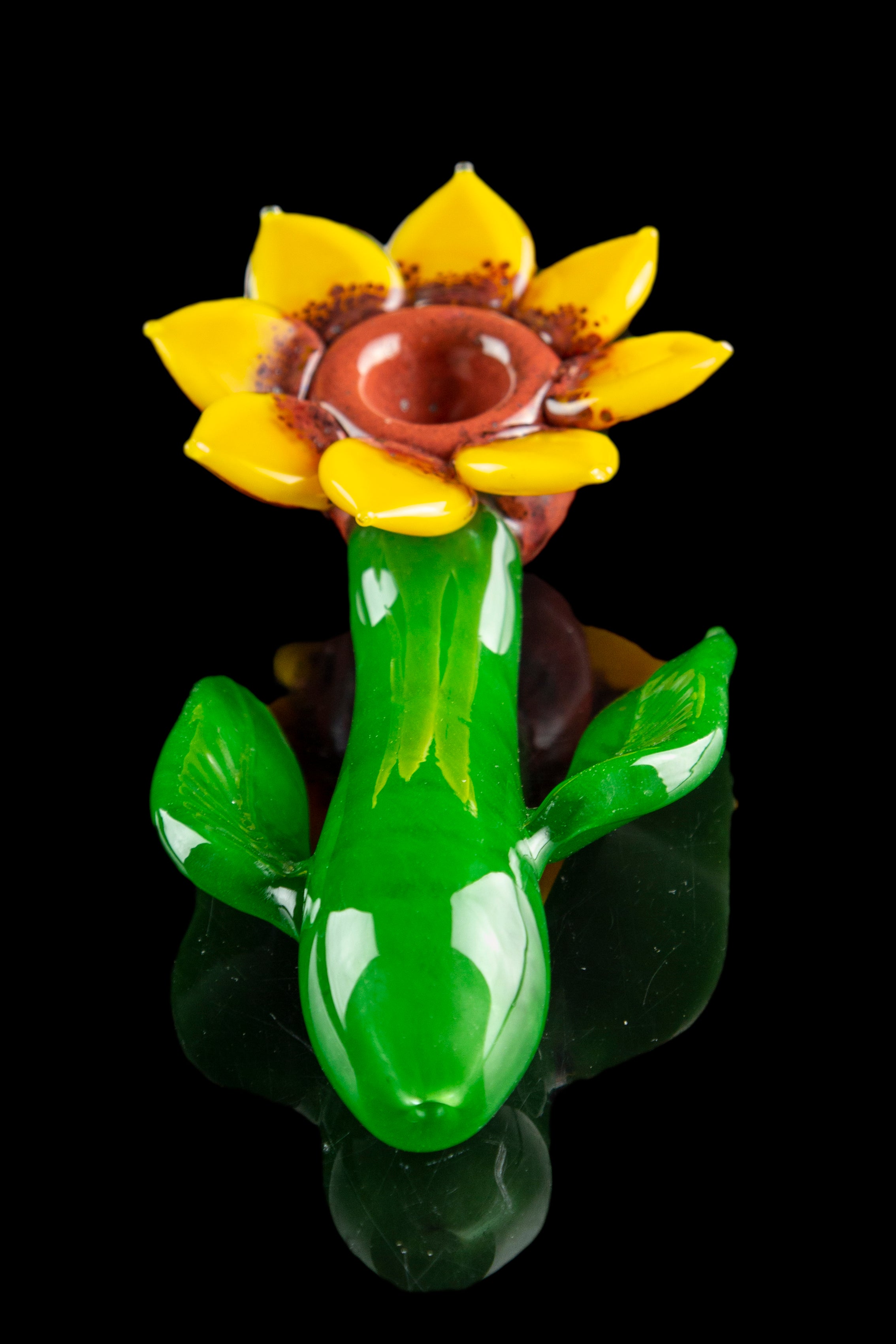 Empire Glassworks Stunning Sunflower Hand Pipe