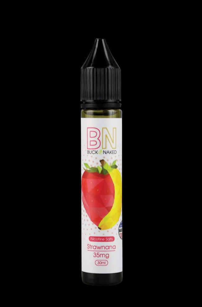 Buck Naked Strawnana Nic Salt E-Liquid - Irresistible Blend