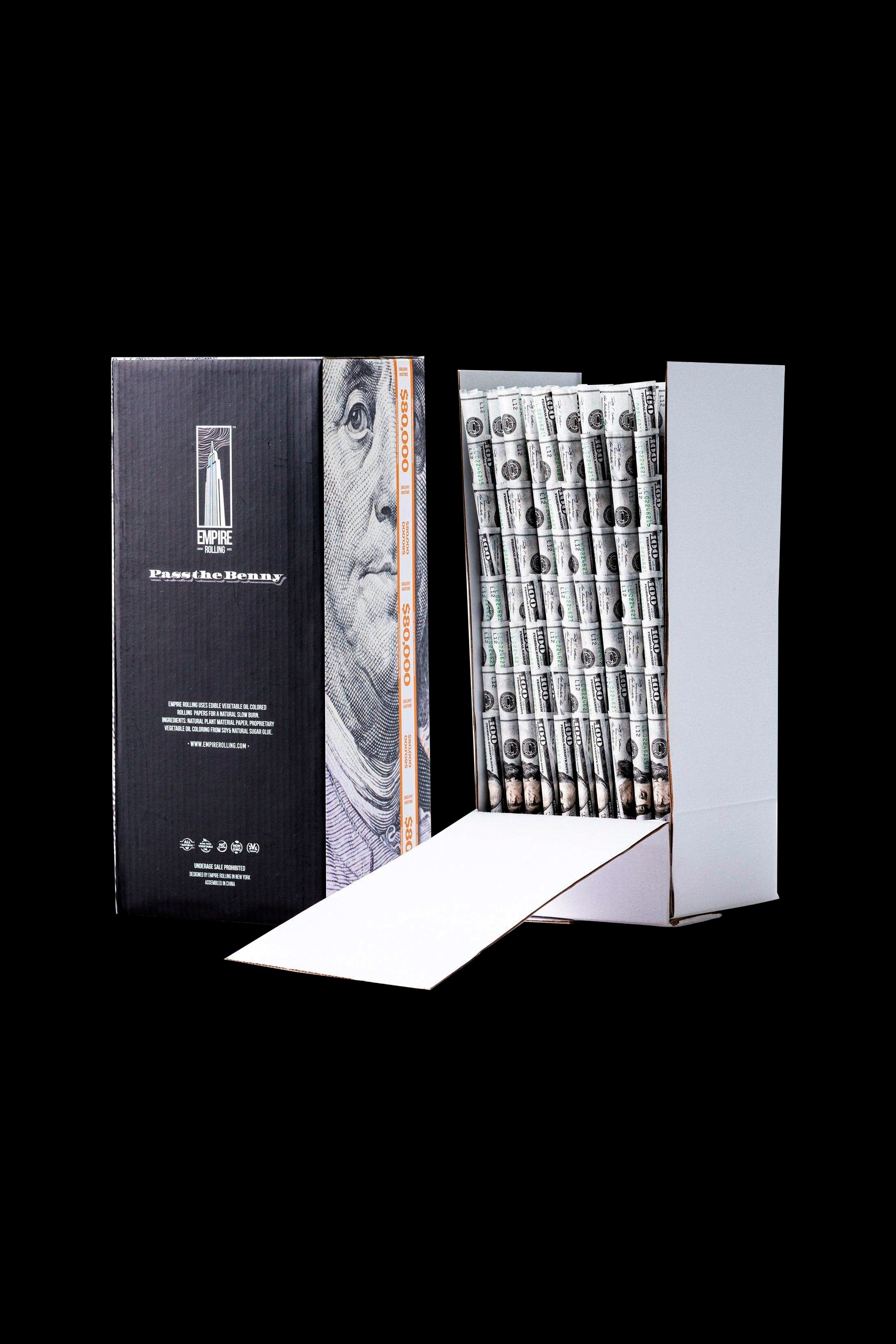 Empire Rolling Bulk Benny Cones Box - 800 Premium 100 Dollar Bill Cones