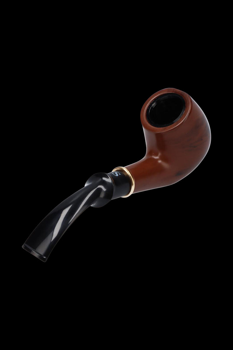 Elegant Classic Hand Pipe with Stand - A Classy Smoking Essential