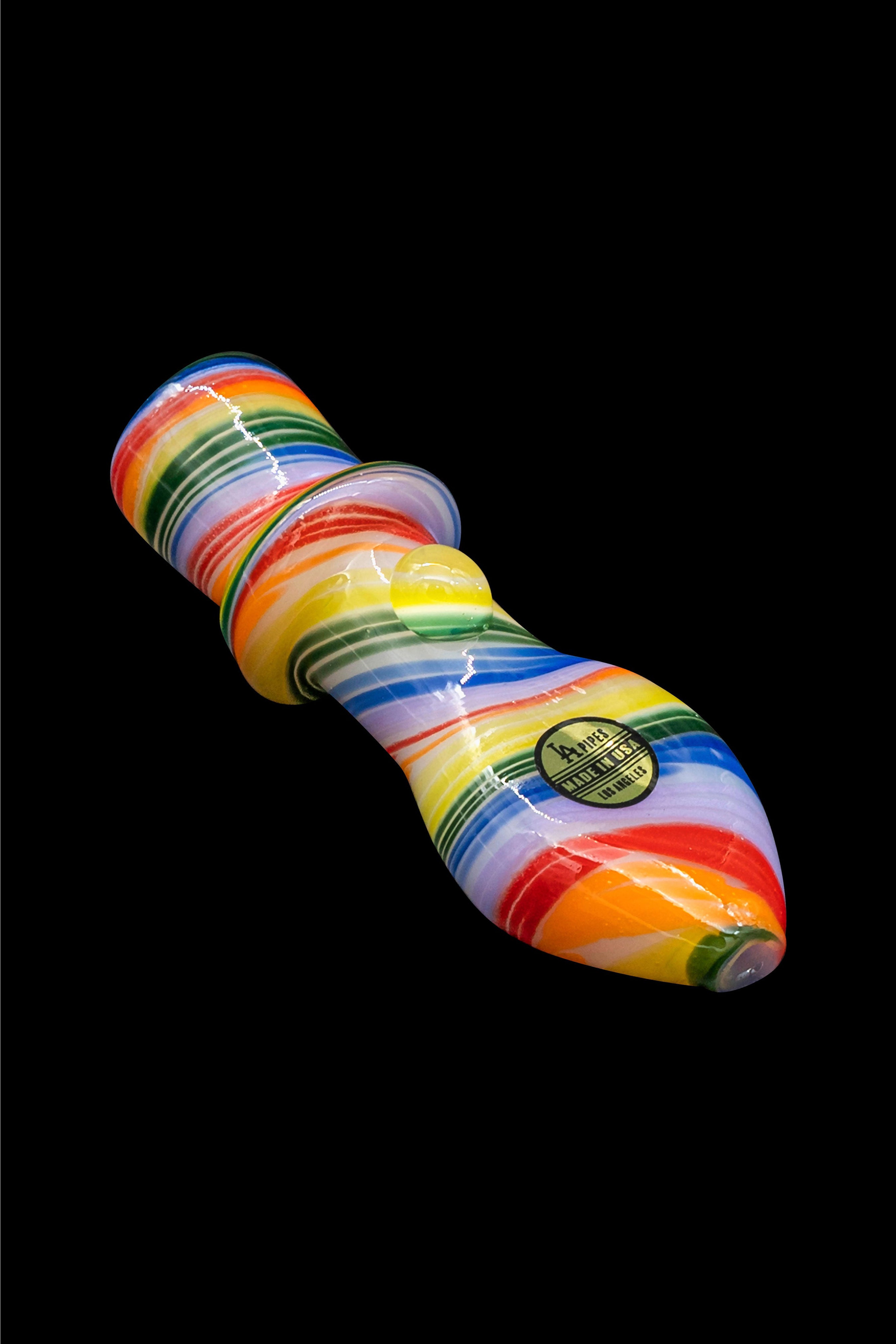 LA Pipes Rainbow Tornado Chillum: A Stunning Smoking Companion