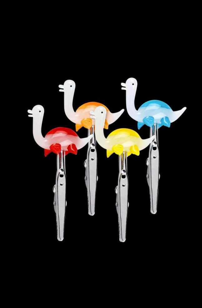 Awesome Baby Loch Ness Monster Glass Joint Clips - 4 Pack