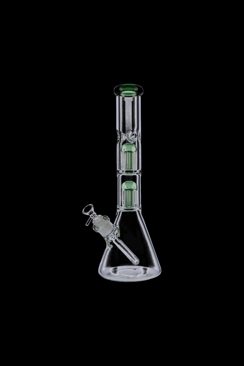 Stunning Beaker Base Glass Ice Bong with Double Tree Perc