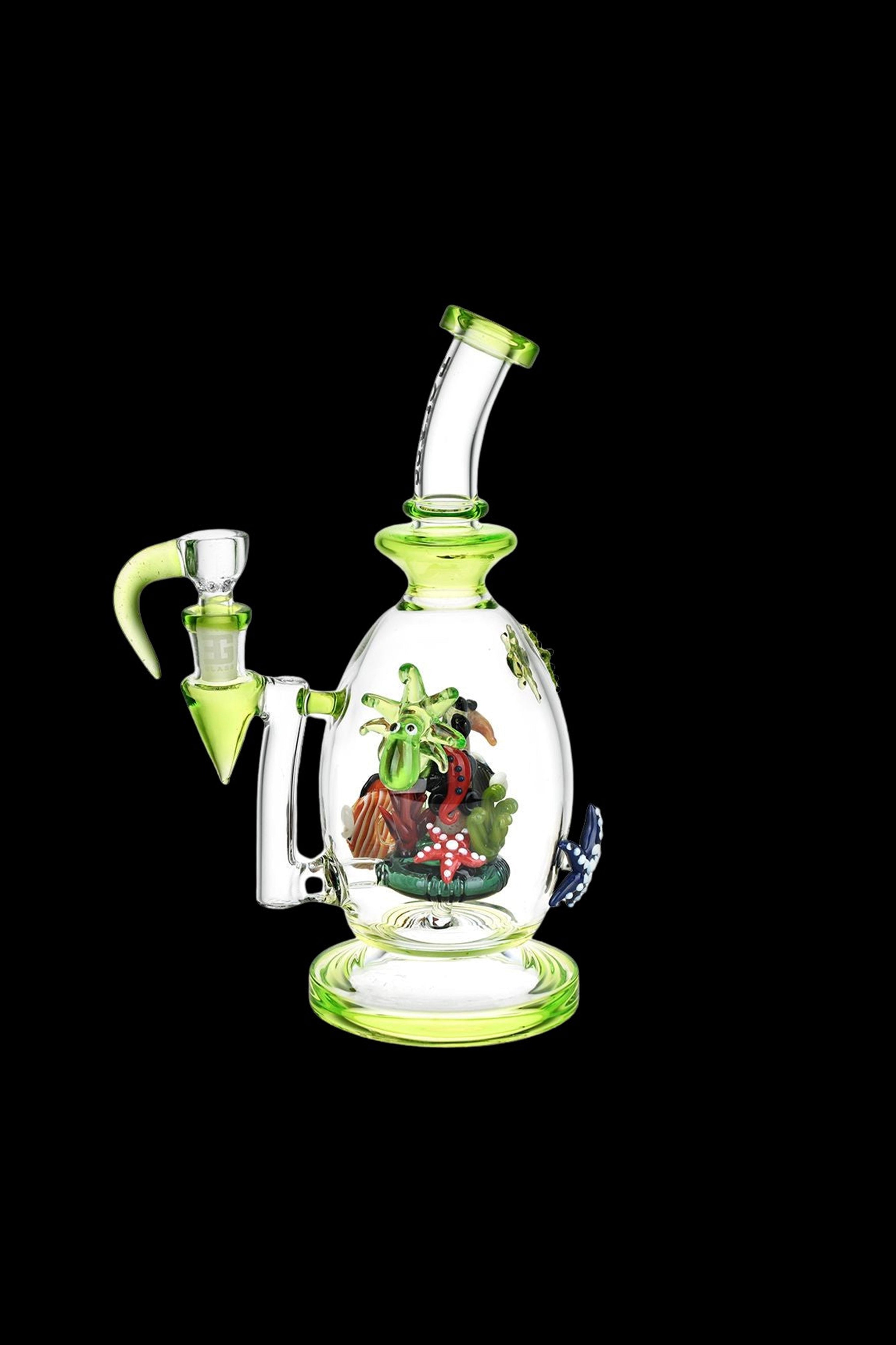 EG Glass Stunning Coral Reef Glass Water Pipe