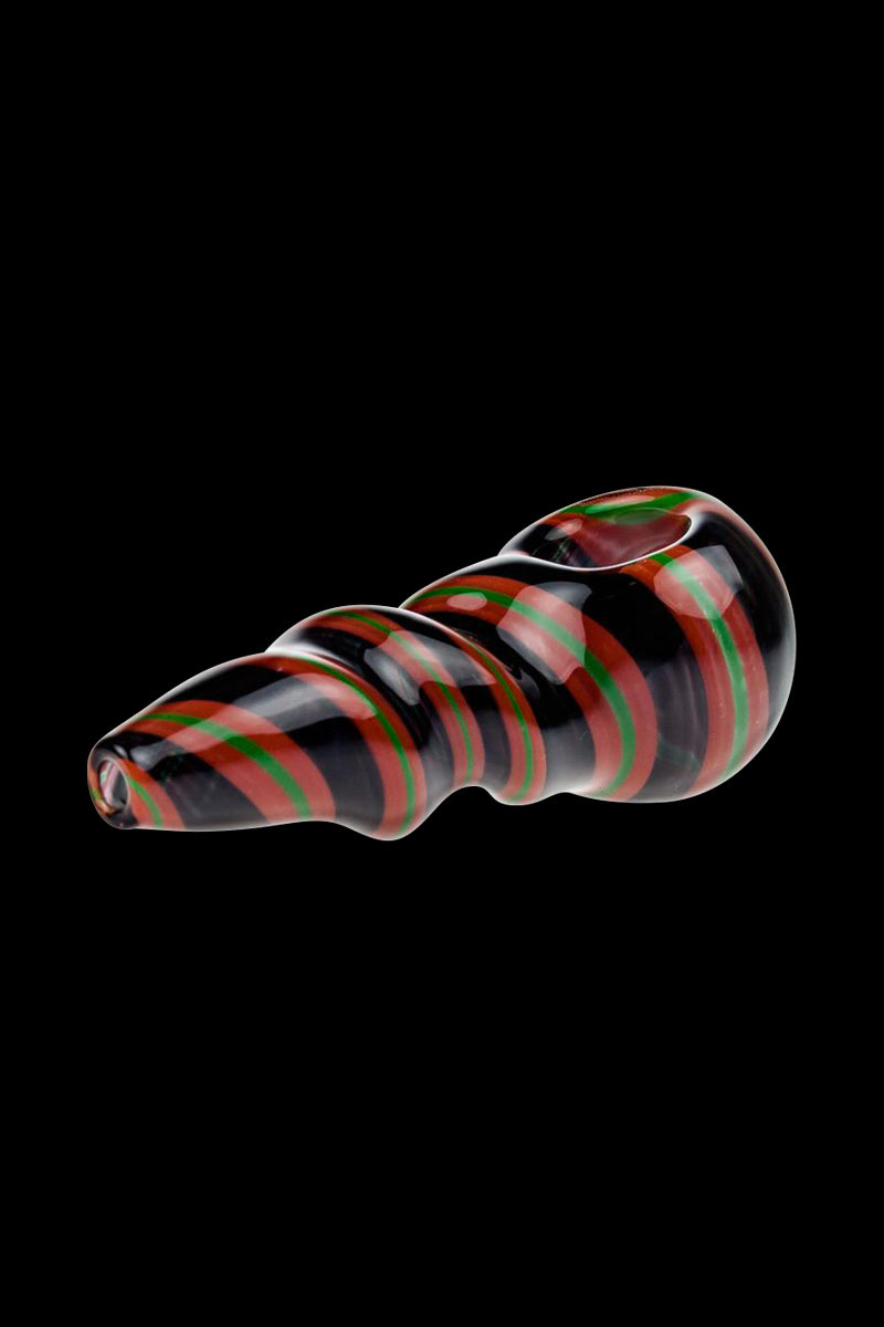 G-Spot Rasta Stripes Glass Spoon Pipe - A Colorful Collector's Dream