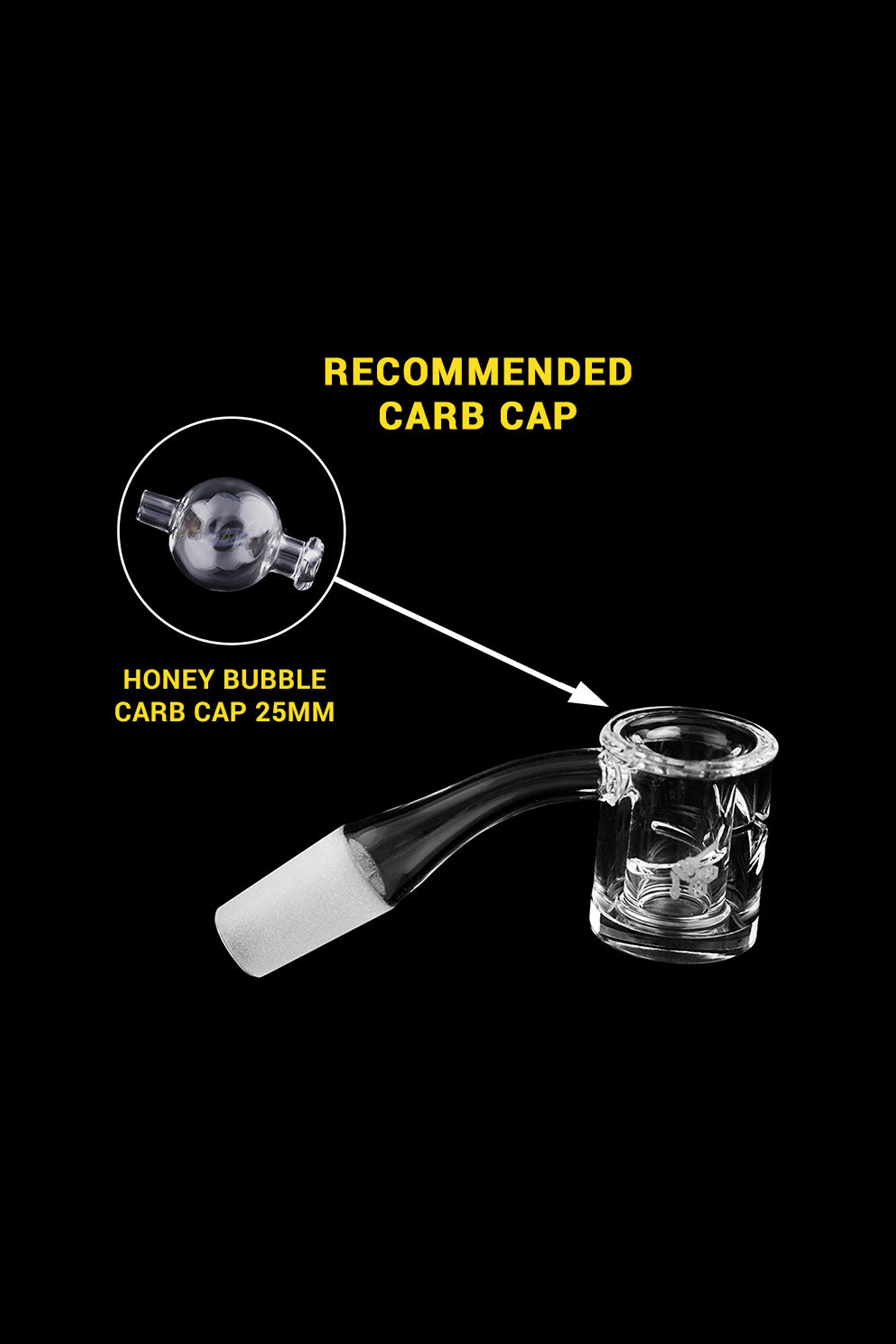 Honeybee Herb's Golden Yellow Line Honey Chamber Quartz Banger