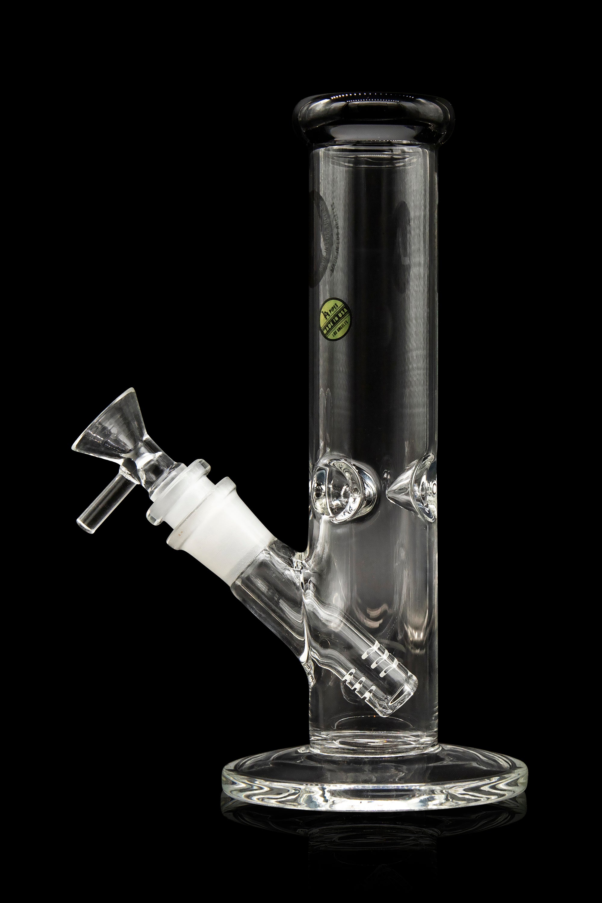 LA Pipes Borosilicate Glass Straight Tube Bong - A Timeless Classic