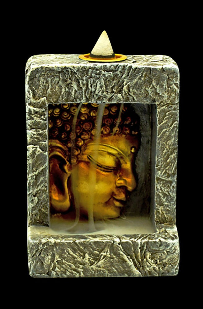 Enchanting Buddha Head Backflow Incense Burner