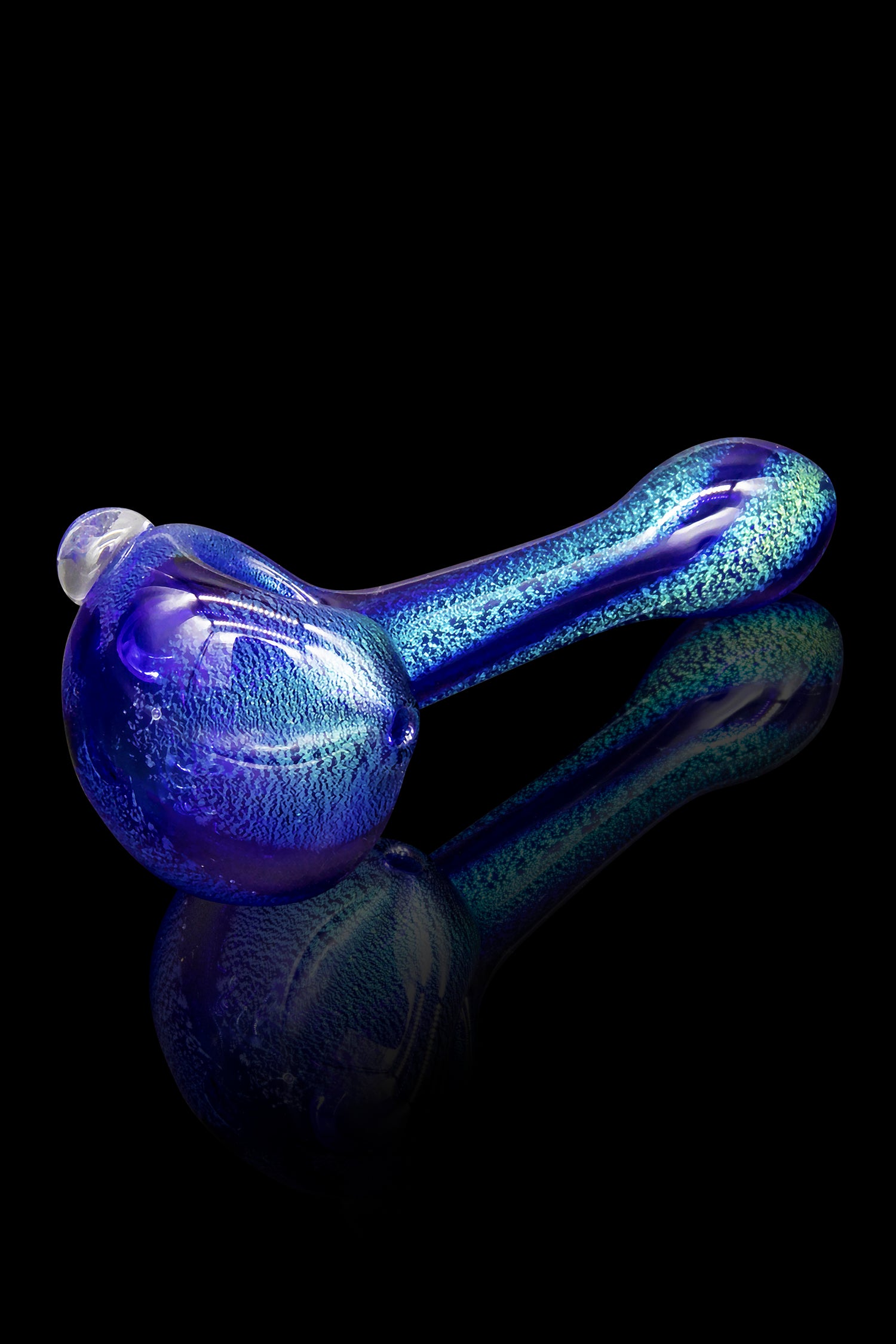 LA Pipes Blue Dream Solid Blue Dichro Spoon - A Smoking Marvel