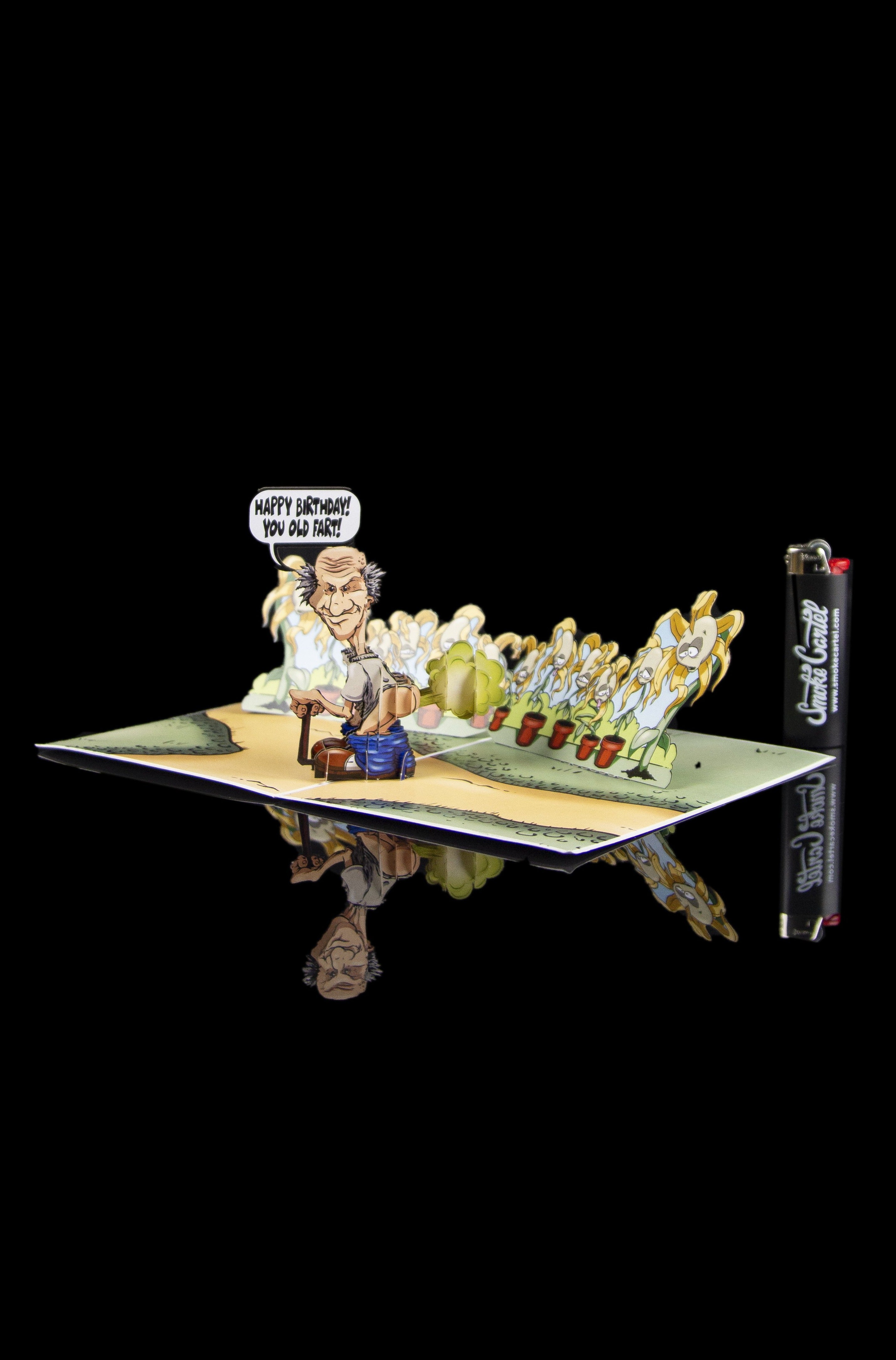 Dirty Pop's Hilarious 'Happy Birthday You Old Fart' Pop - Up Greeting Card