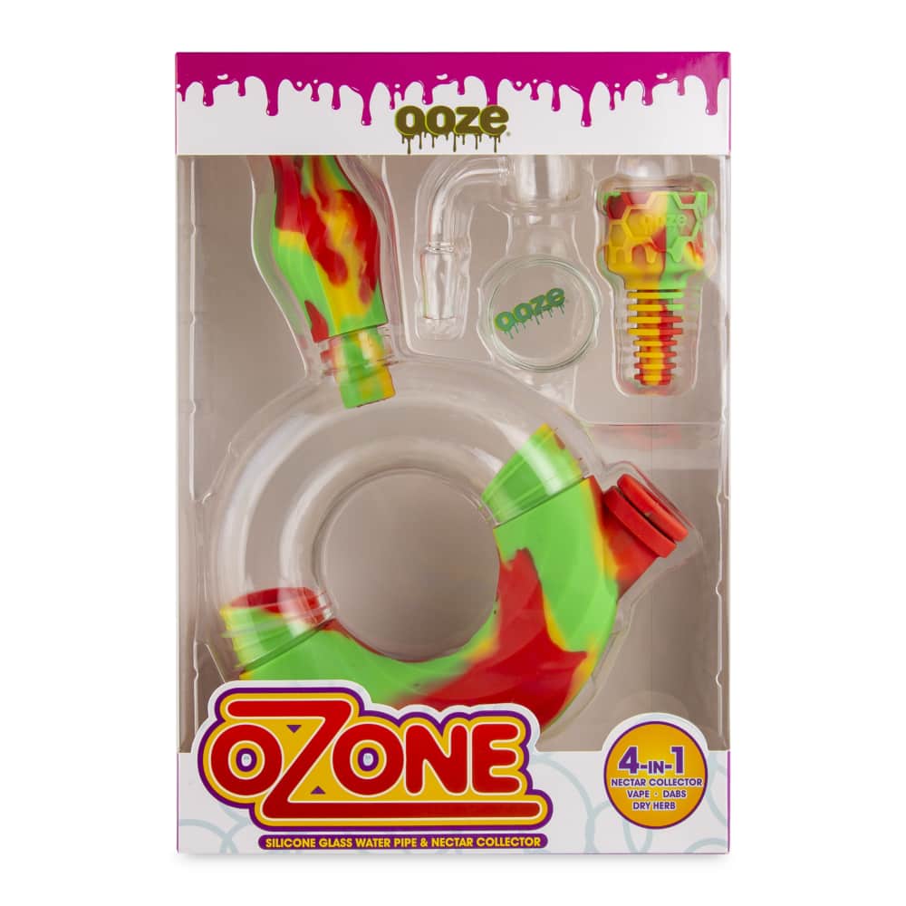 Ooze Ozone 4-in-1 Silicone Hybrid Water Pipe & Dab Straw