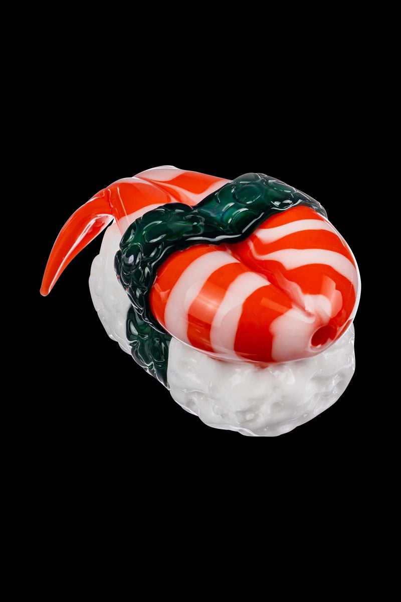 Empire Glassworks Delightful Shrimp Nigiri Sushi Hand Pipe