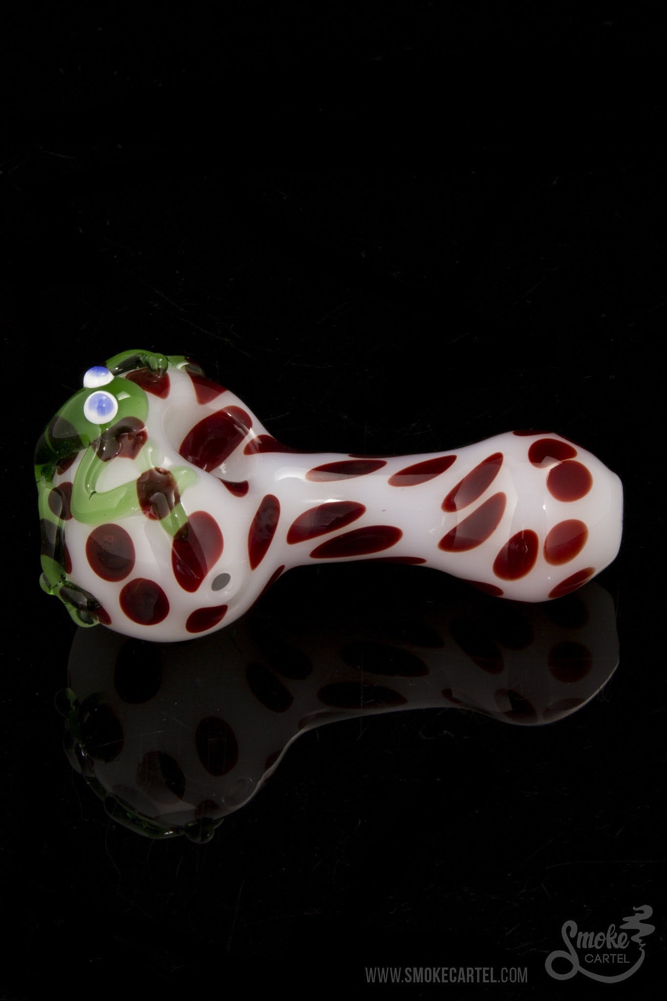 LA Pipes Exquisite Spotted Poison Frog Spoon Pipe