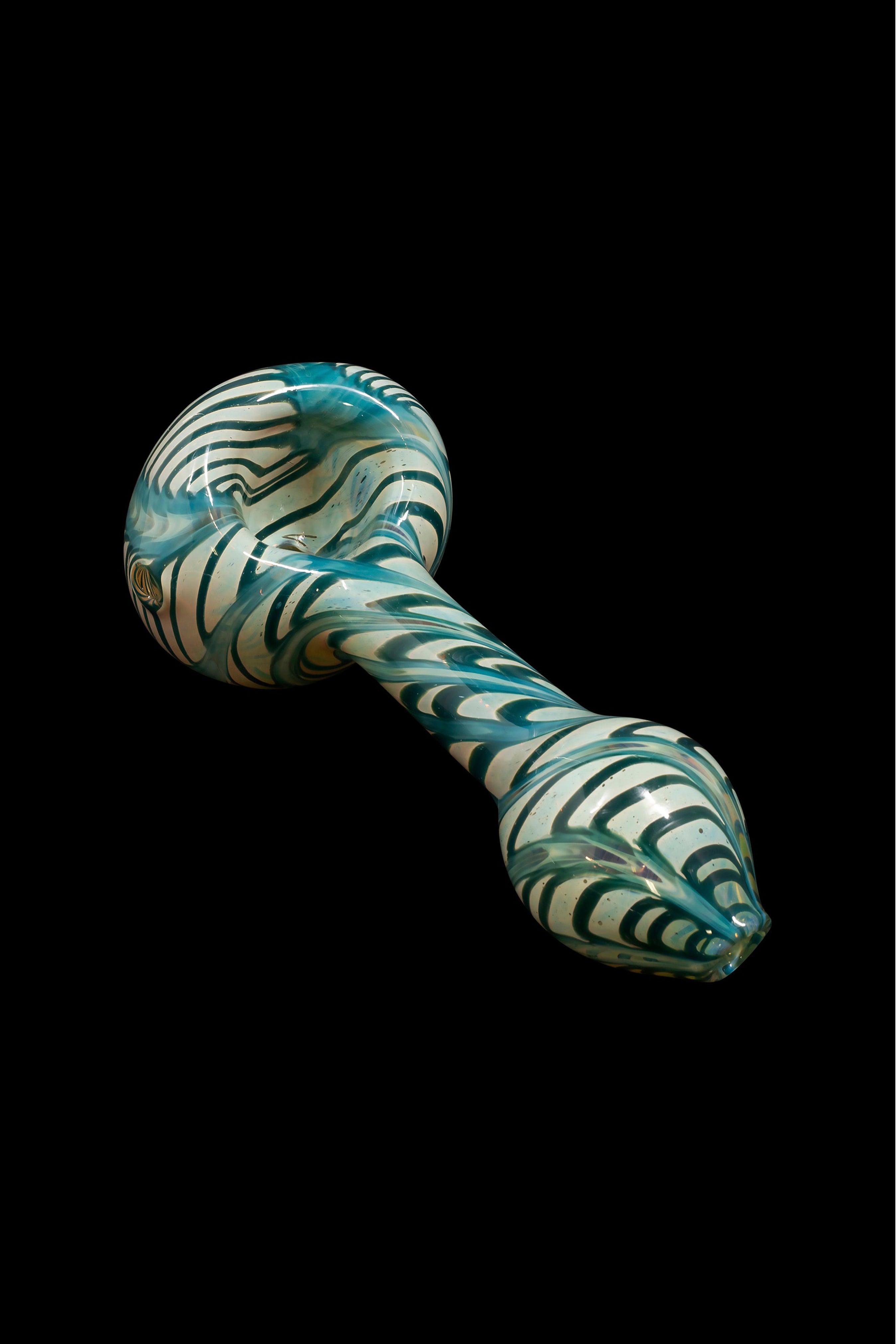LA Pipes Candy Swirl Magic Glass Spoon Pipe