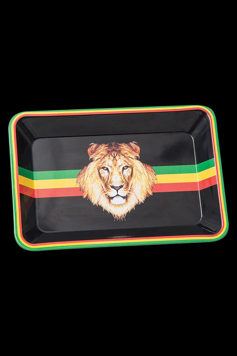 Epic Mini Rasta Lion Rolling Tray - Your Travel Companion
