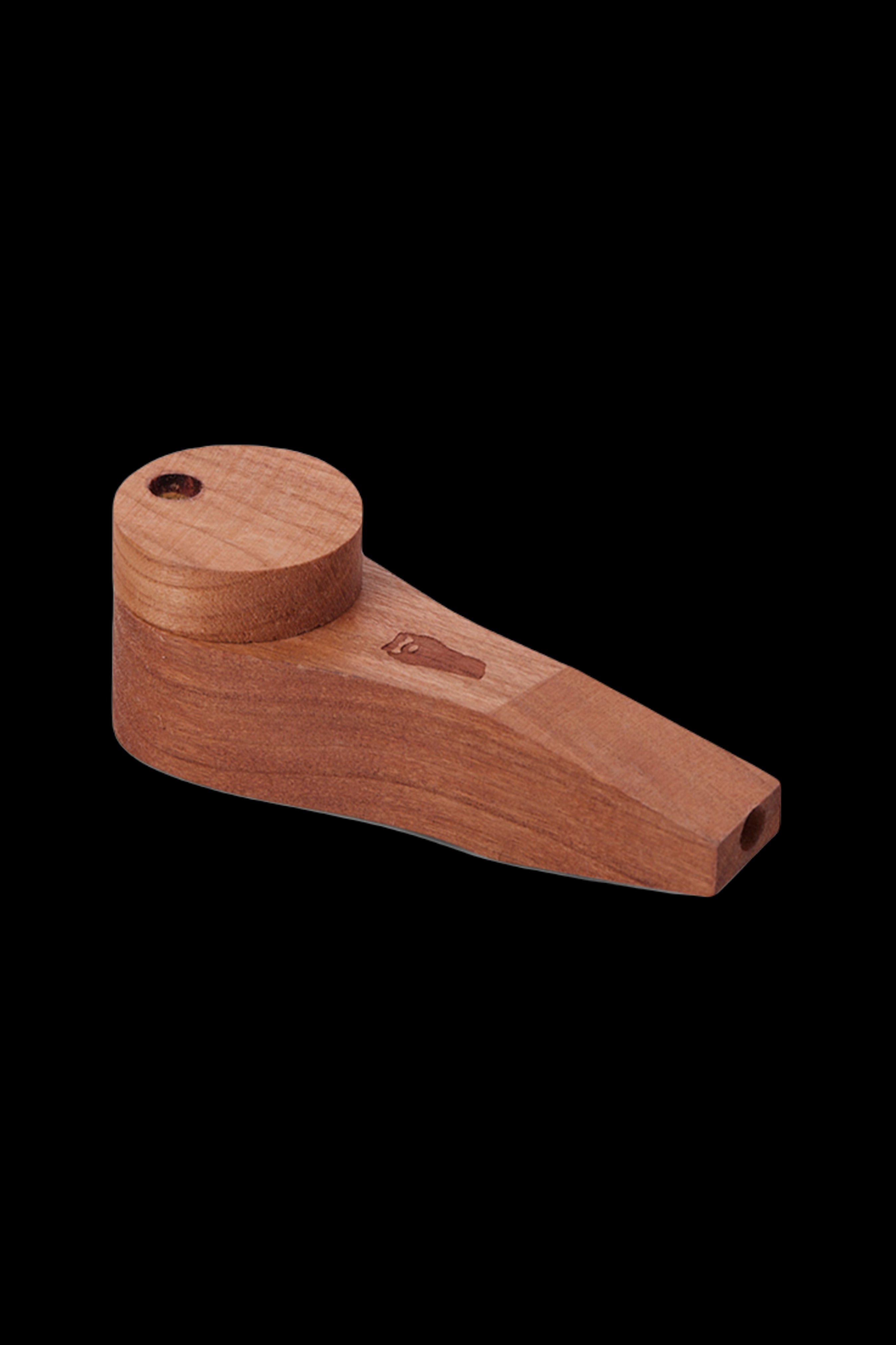 Exquisite Bearded Circle Wood Pipe with Secure Lid