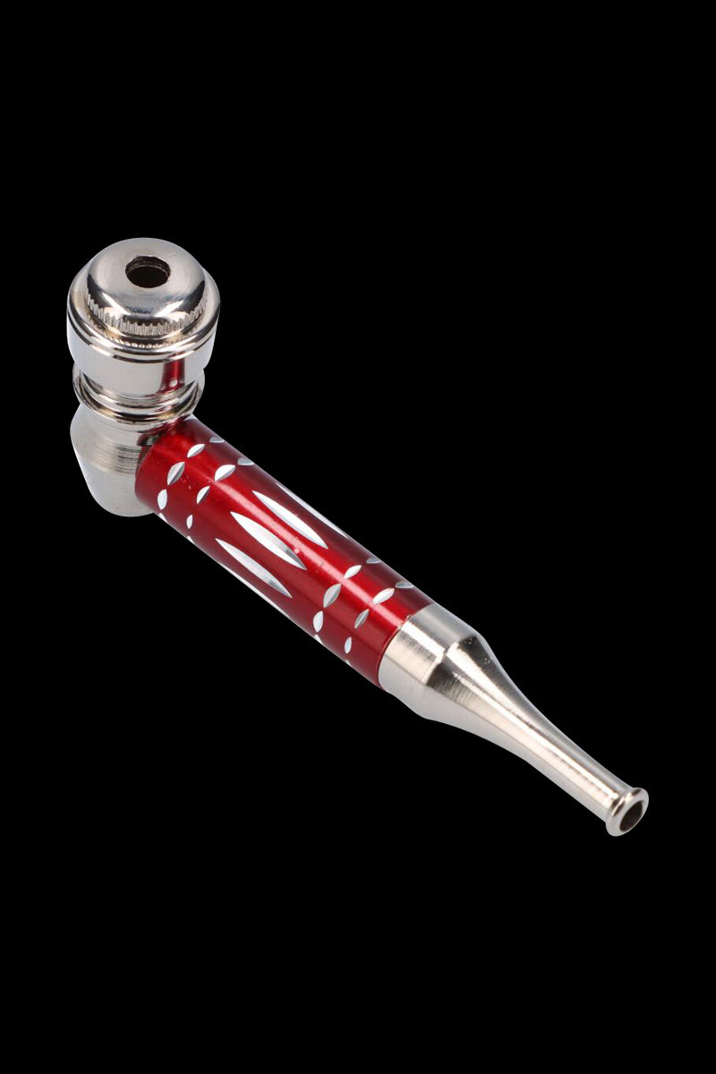 Gorgeous Colored Stem Metal Hand Pipe