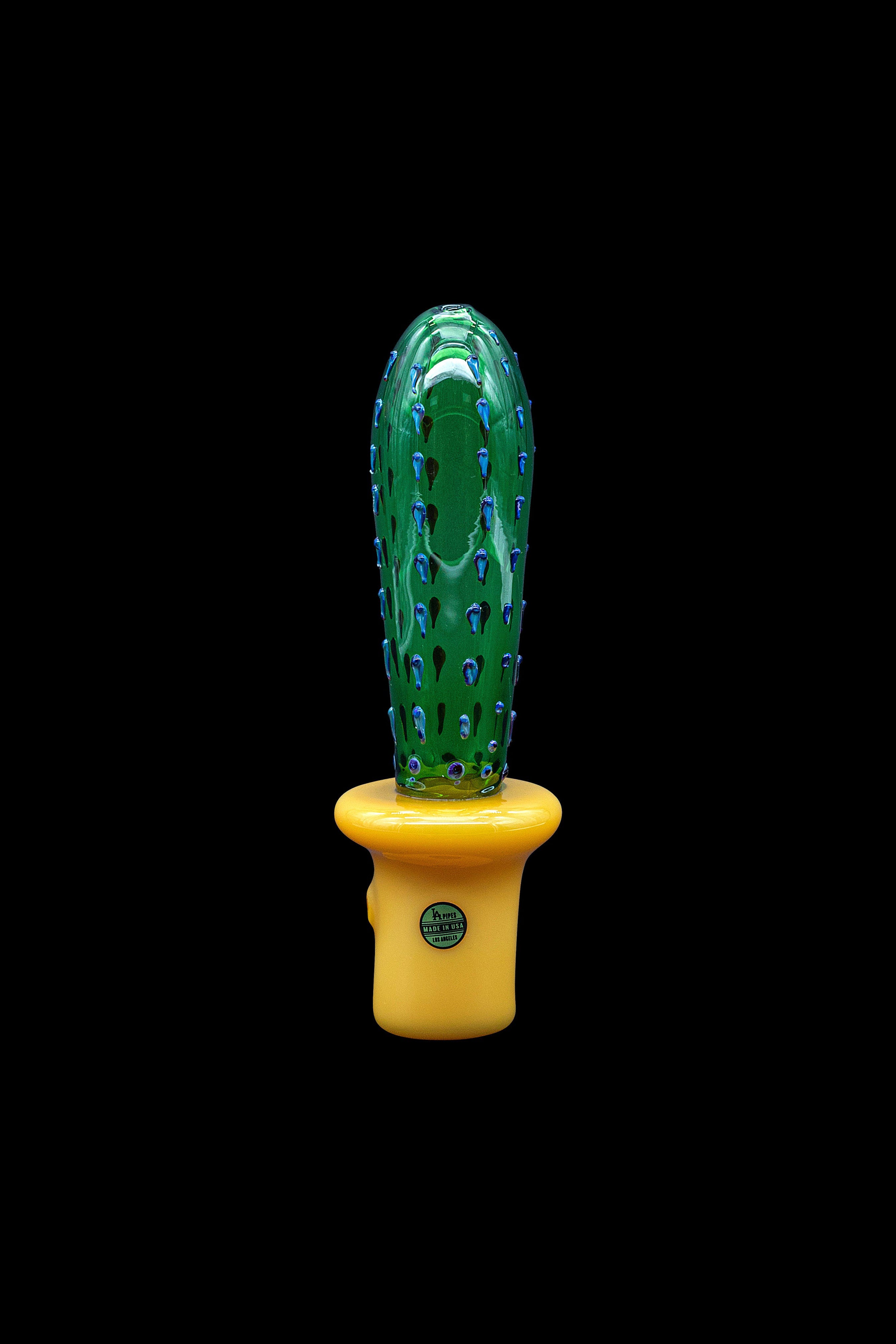 LA Pipes San Pedro Cactus-Inspired Glass Smoking Pipe