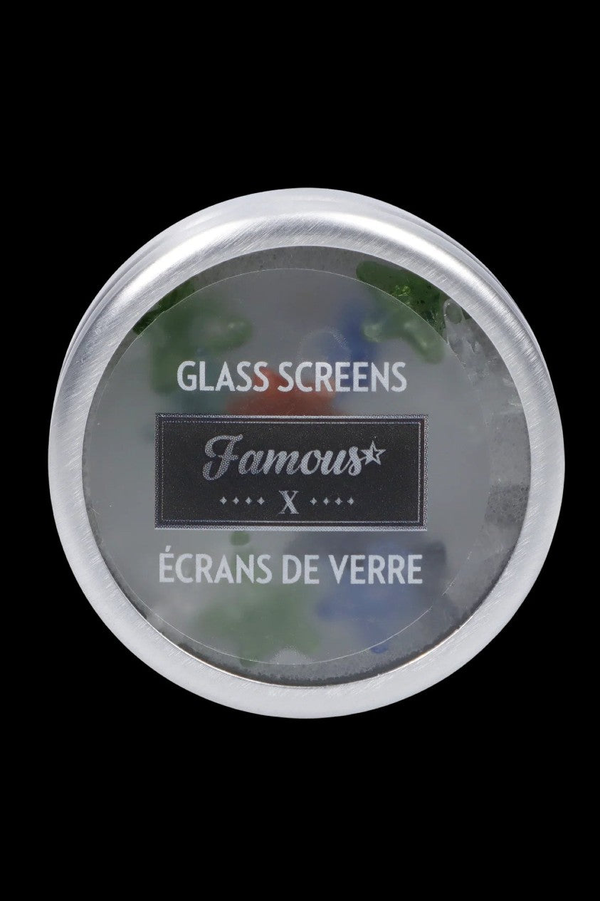 Famous X Glass Screens - 12 Colorful Pack