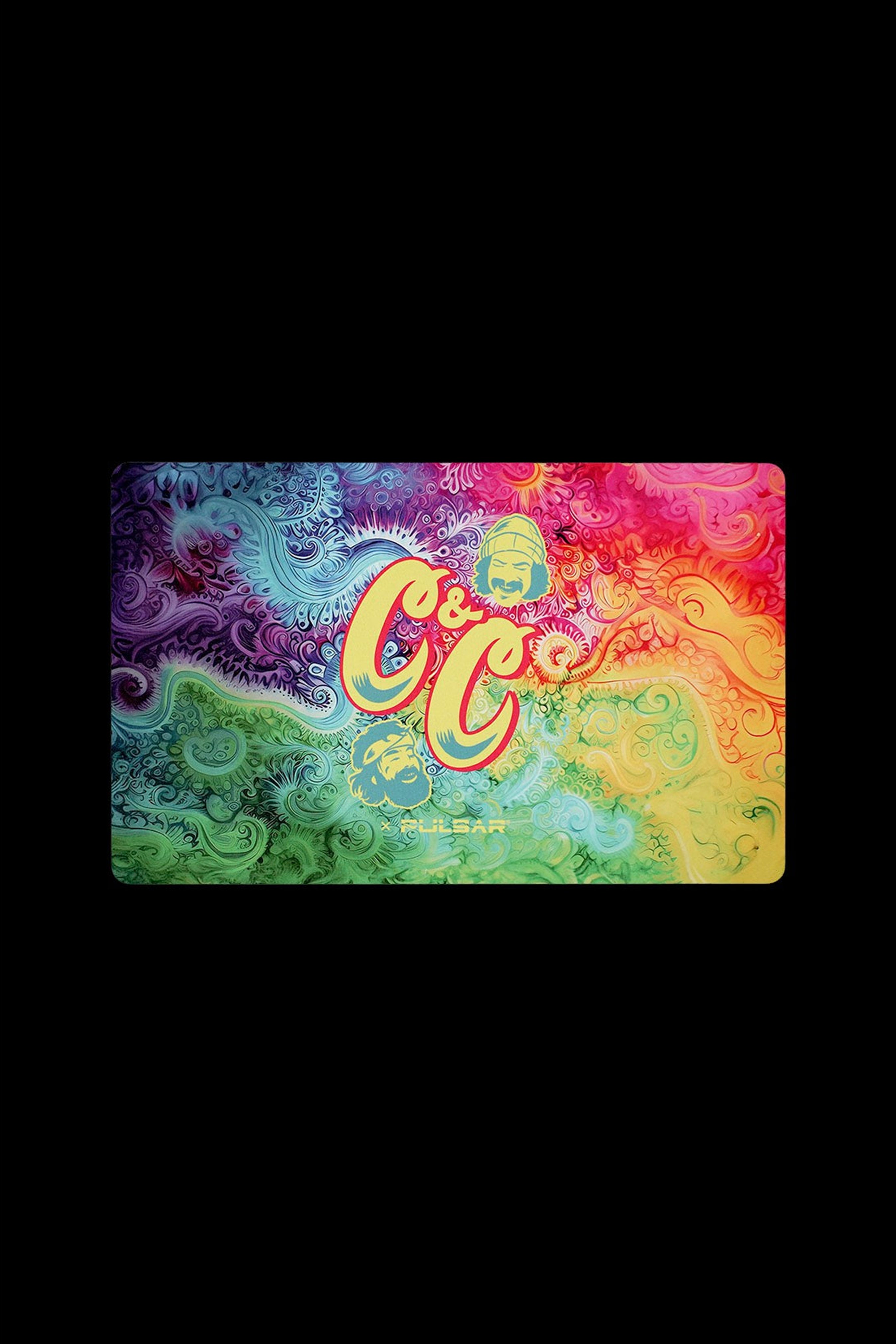 Cheech & Chong's x Pulsar Tie Dye Paisley Rectangle DabPadz - A Must - Have!
