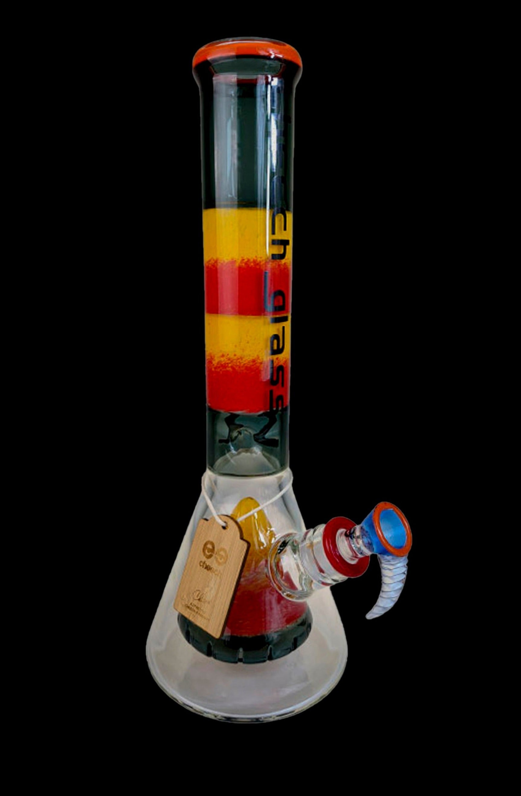 Cheech Glass Colorful Frit Beaker Water Pipe - Stand Out in Style!