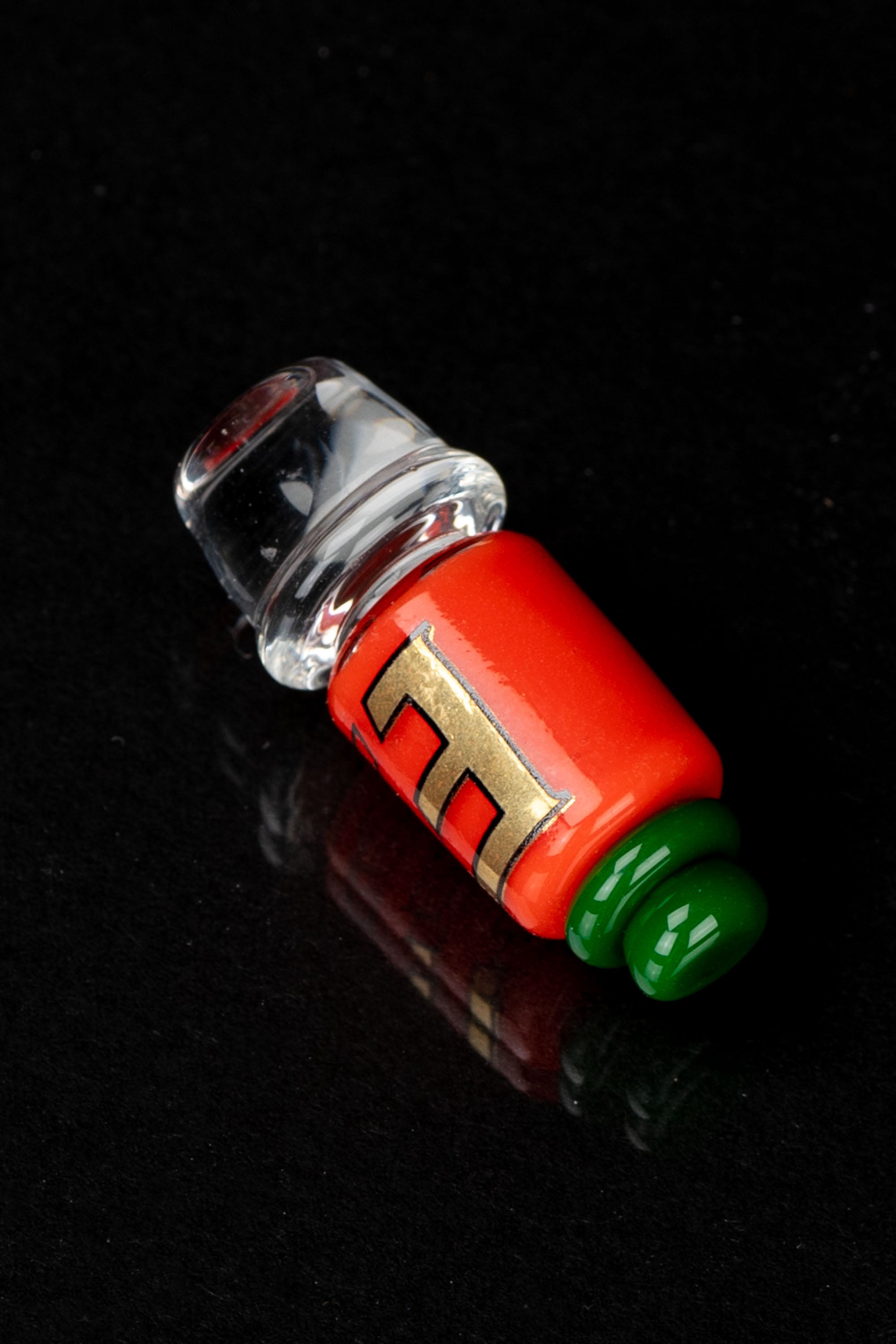 Empire Glassworks Sriracha Bottle Puffco Peak Pro Carb Cap - A Must - Have!