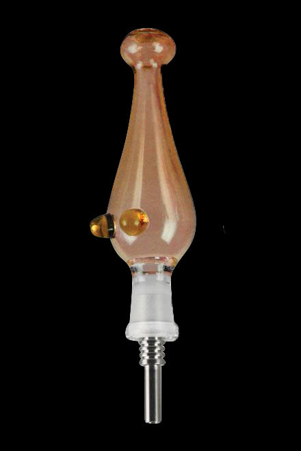 Awesome Portable Glass Dab Straw with Titanium Tip