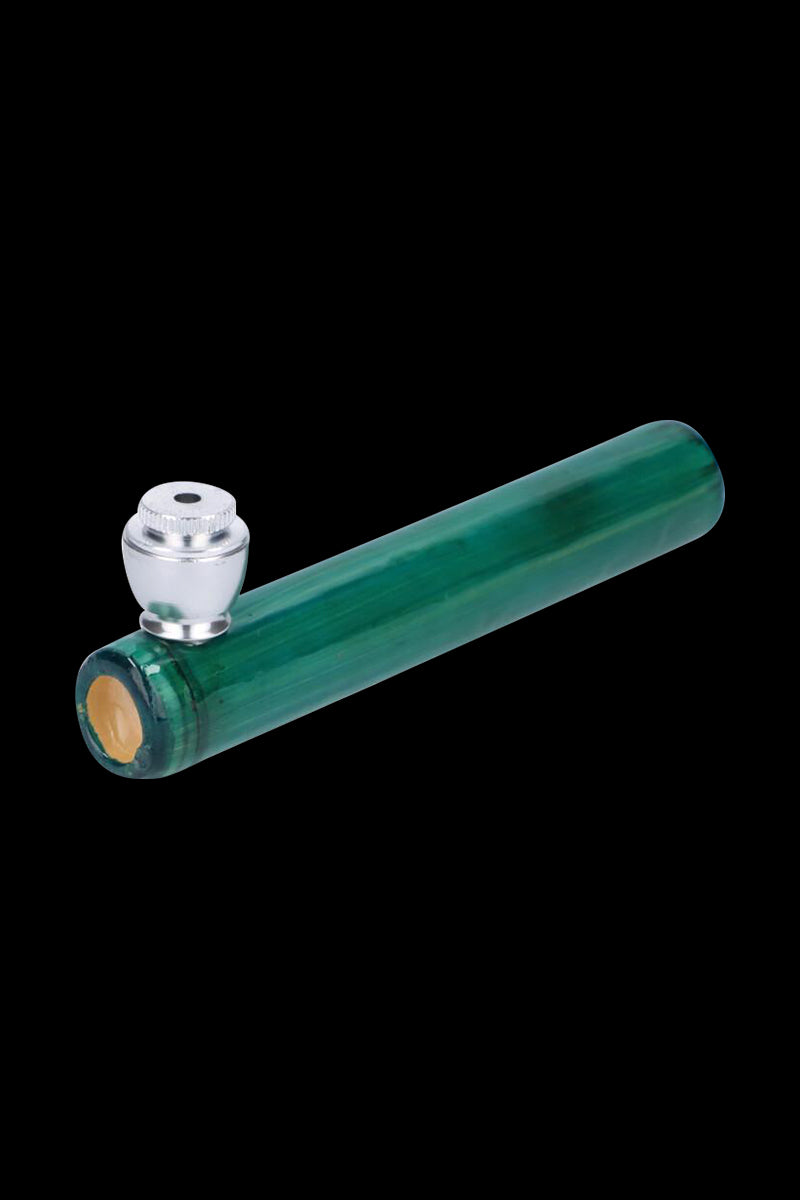 Elegant Bamboo Steamroller Pipe with Capped Herb Bowl