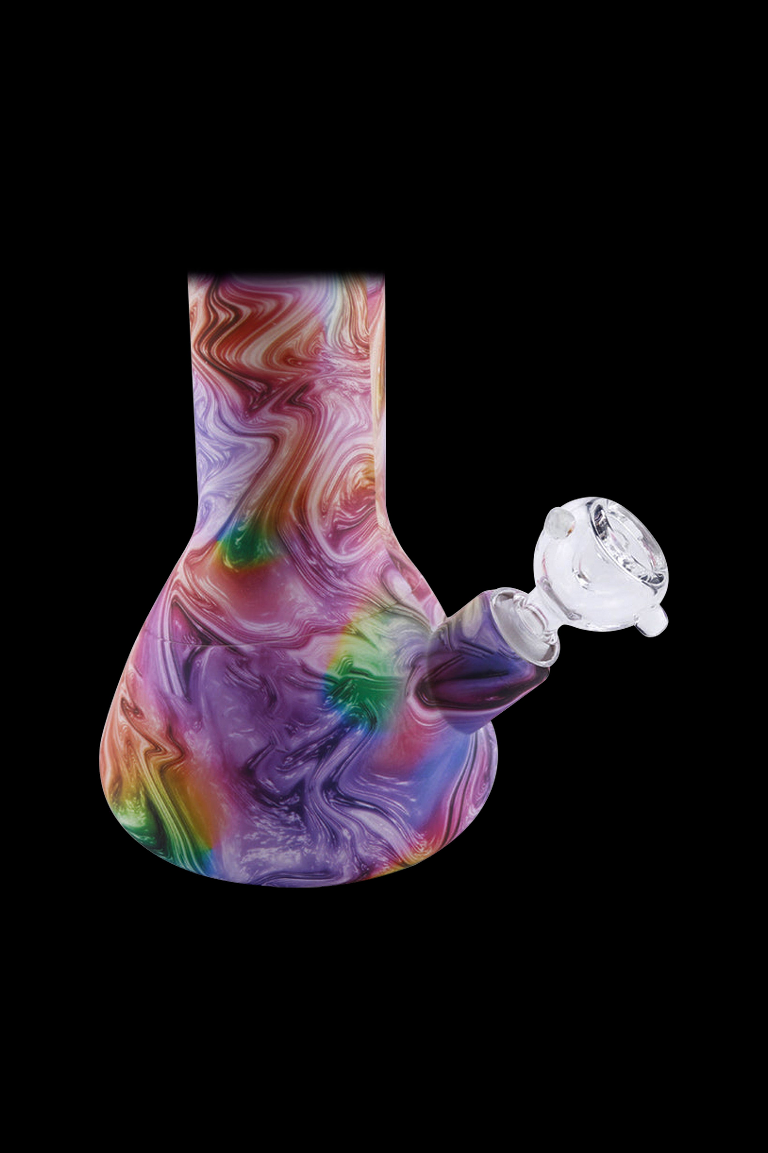 Cloud 8 Vibrant Artistic Paint Silicone Beaker Bong