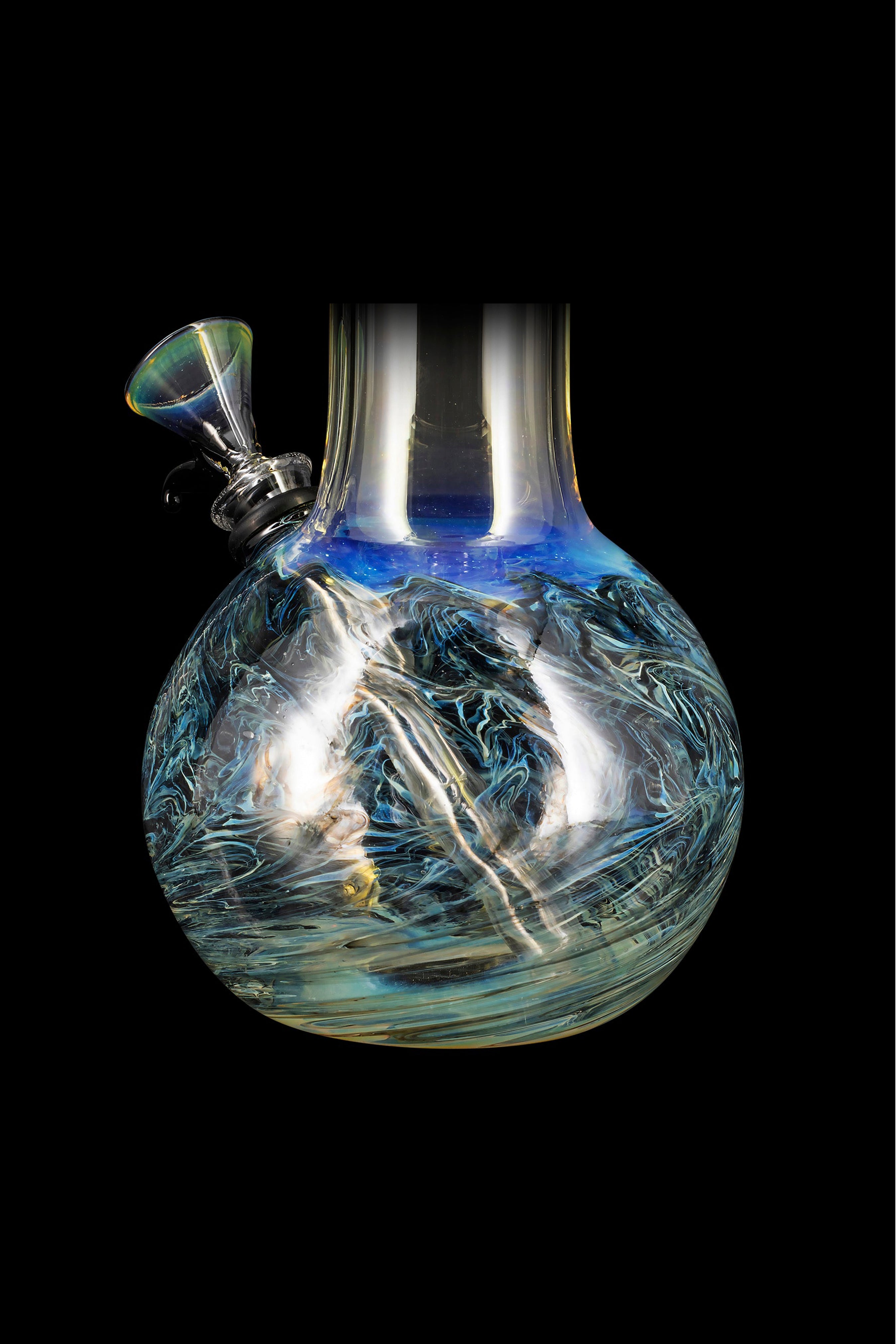 LA Pipes Stunning Raked Tiger Stripe Beaker Bong