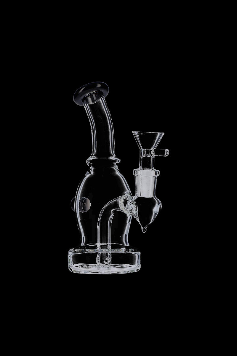 Stunning Bent Neck Glass Bubbler