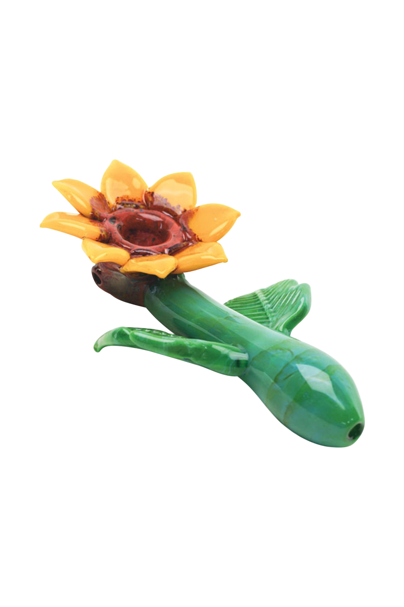 Empire Glassworks Stunning Sunflower Hand Pipe