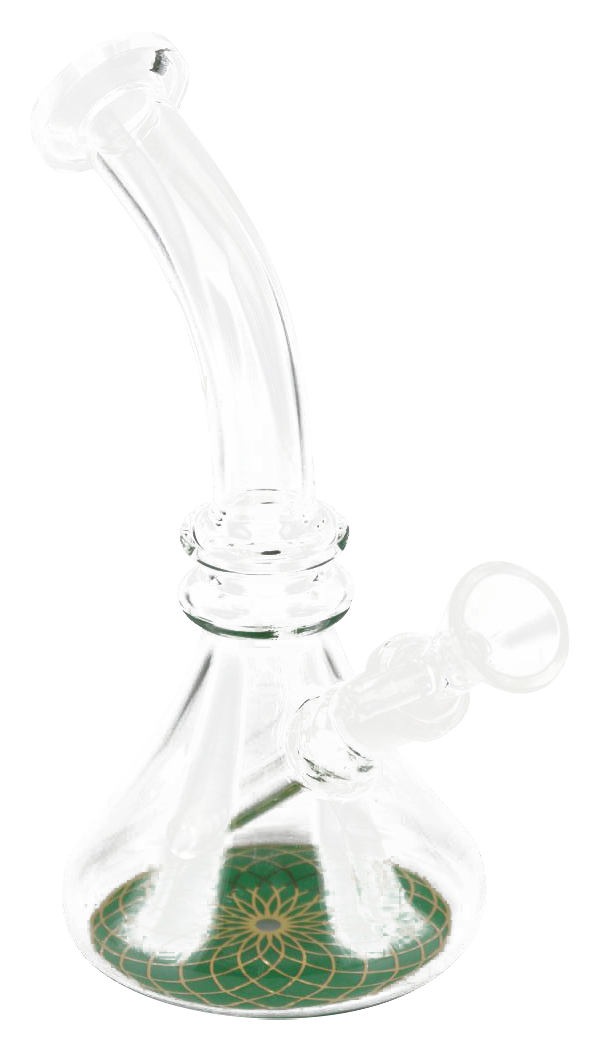 Stunning Flower of Life Mini Beaker Water Bong