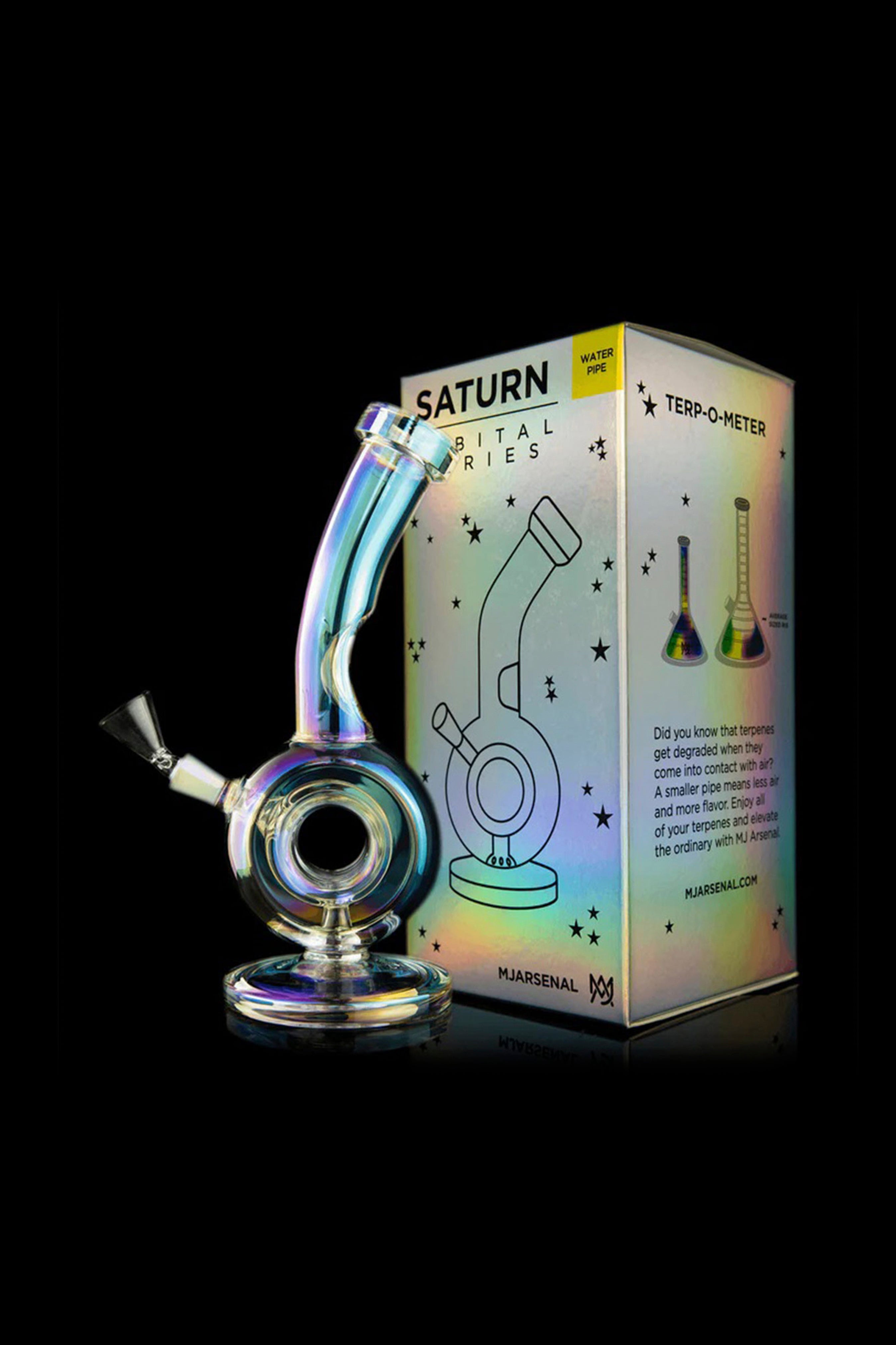 MJ Arsenal's Stunning Limited Edition Iridescent Saturn Mini Water Pipe