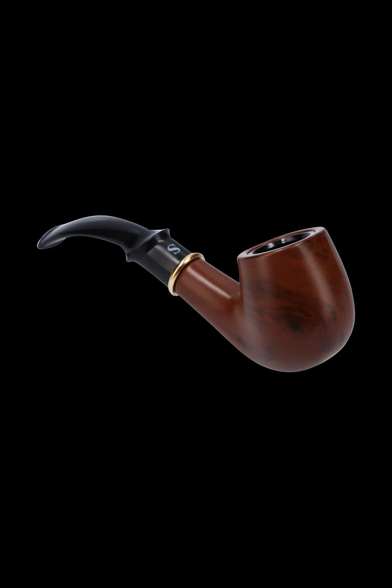 Elegant Classic Hand Pipe with Stand - A Classy Smoking Essential