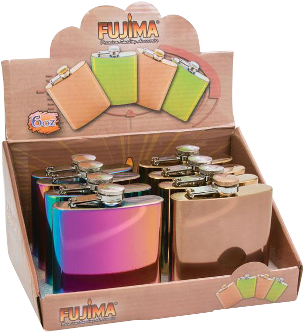 Fujima Chameleon Stainless Steel Flask - 8 Pack Bundle