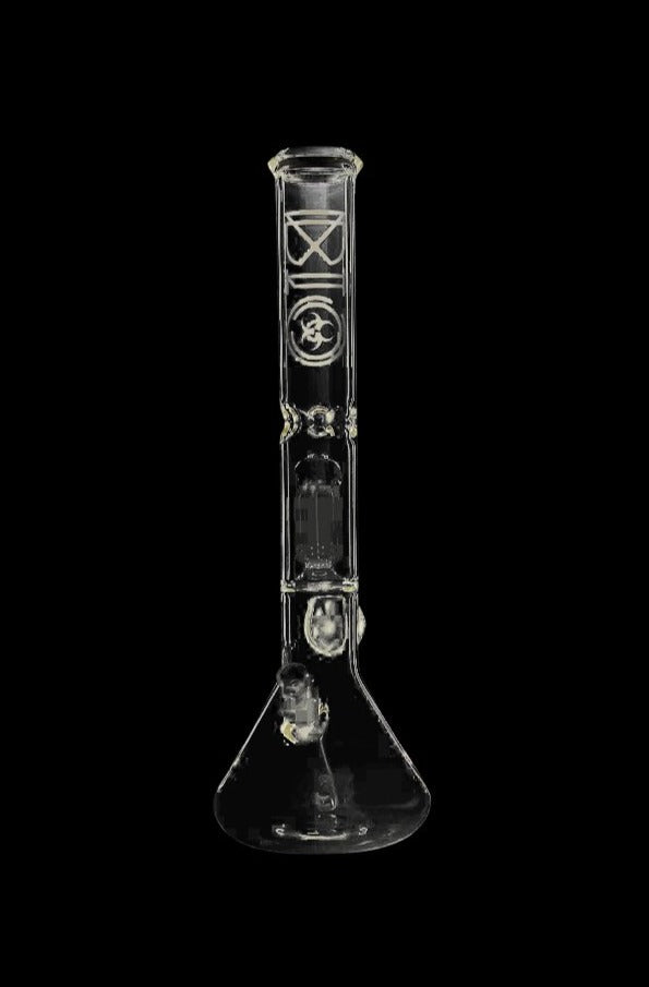 Bio Hazard 18-Inch Ice Bong with 8-Arm Tree Percolator - A Must-Have Smoking Companion