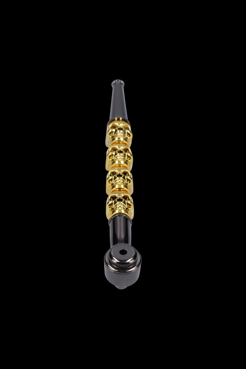 Cool 6.5-Inch Metal Hand Pipe with Skull Stem