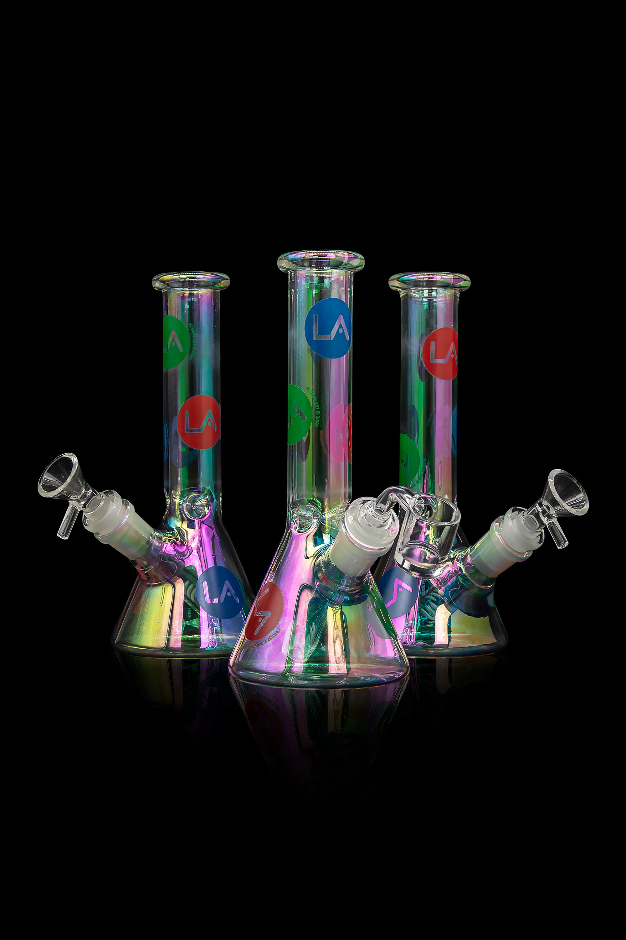 LA Pipes Limited Edition 8-Piece Iridescent Disco Beaker Set: A Groovy Retro Delight