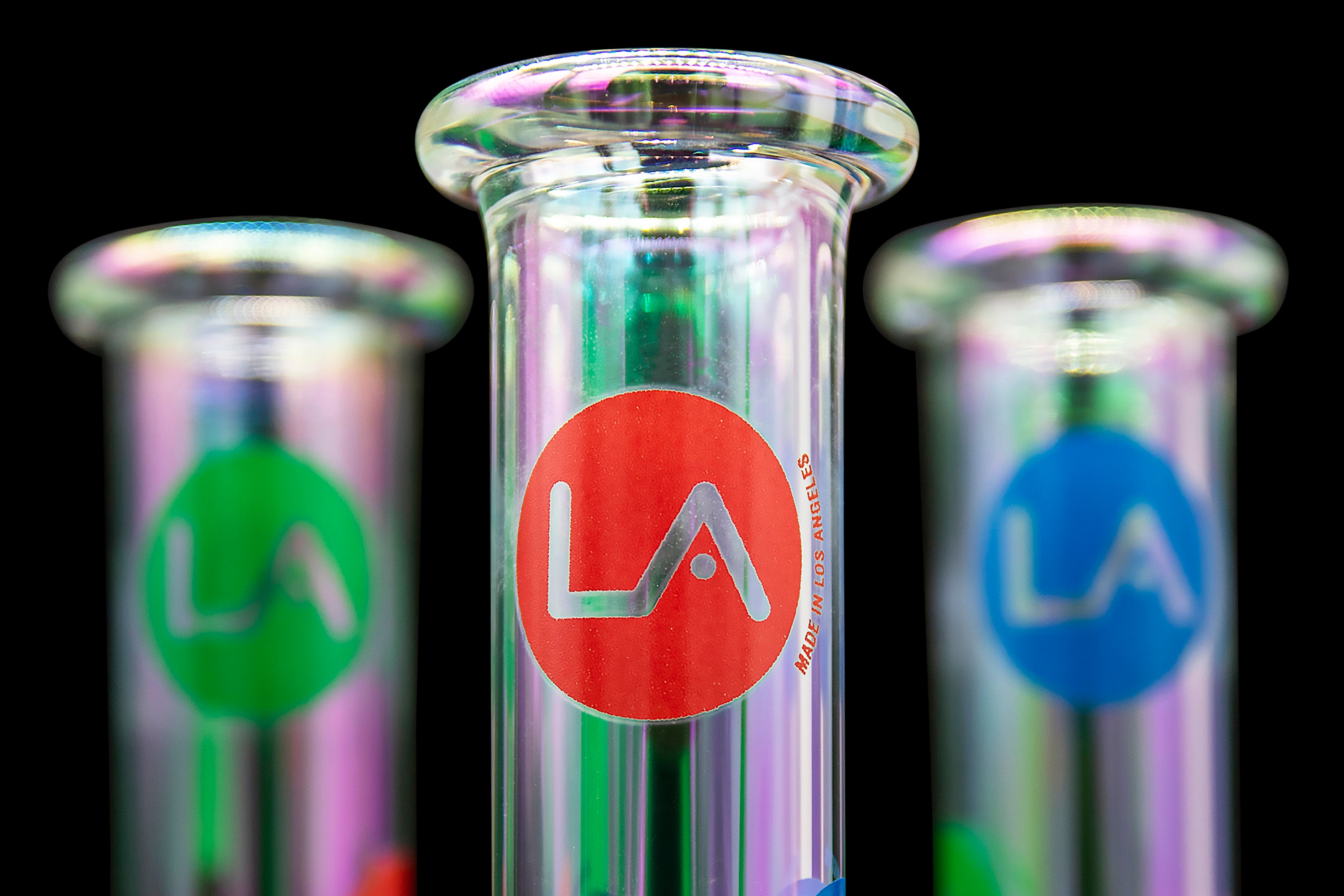 LA Pipes Limited Edition 8-Piece Iridescent Disco Beaker Set: A Groovy Retro Delight