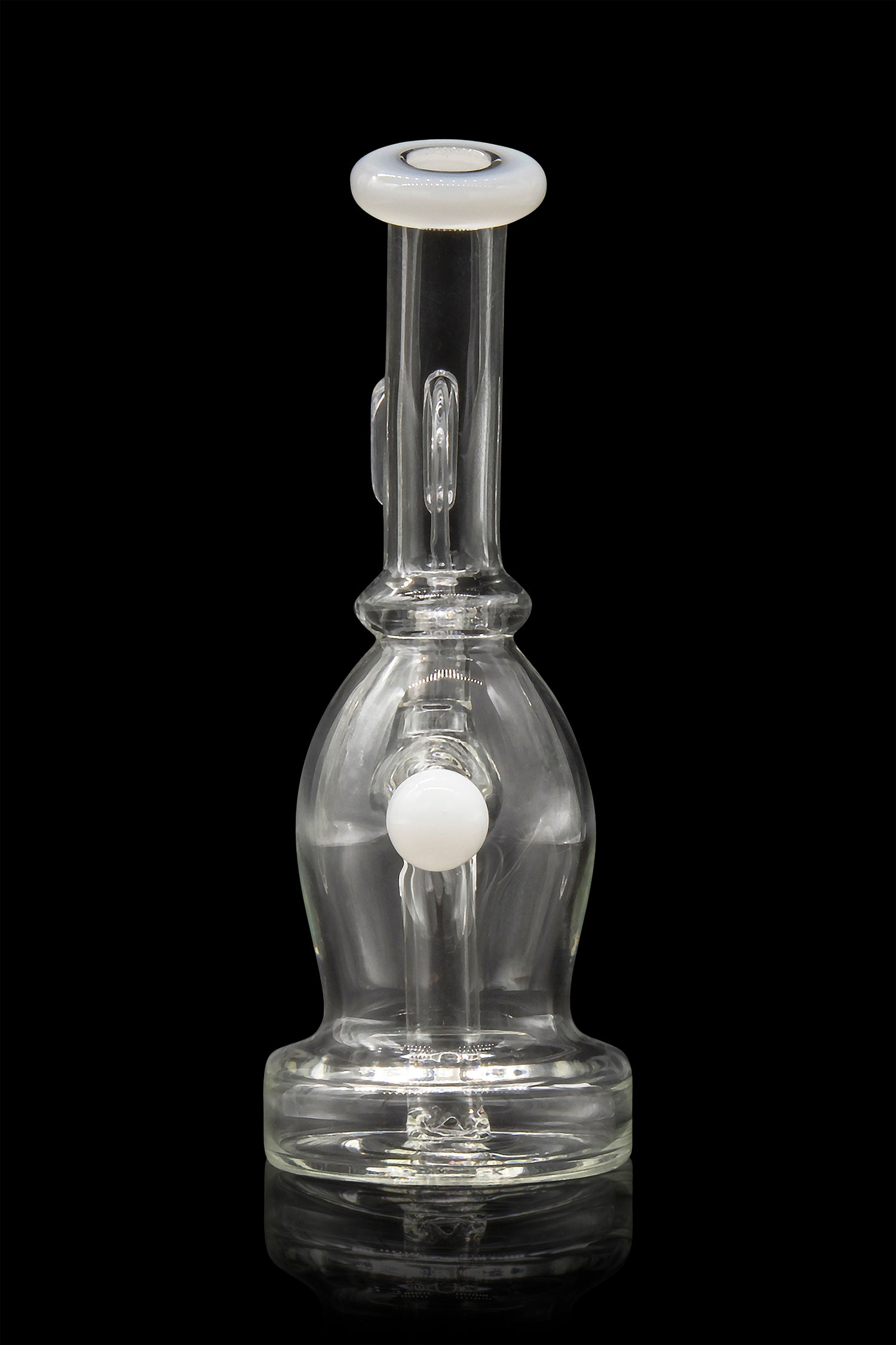 Stunning Dewdrop Curved Body Dab Rig with Colorful Accents