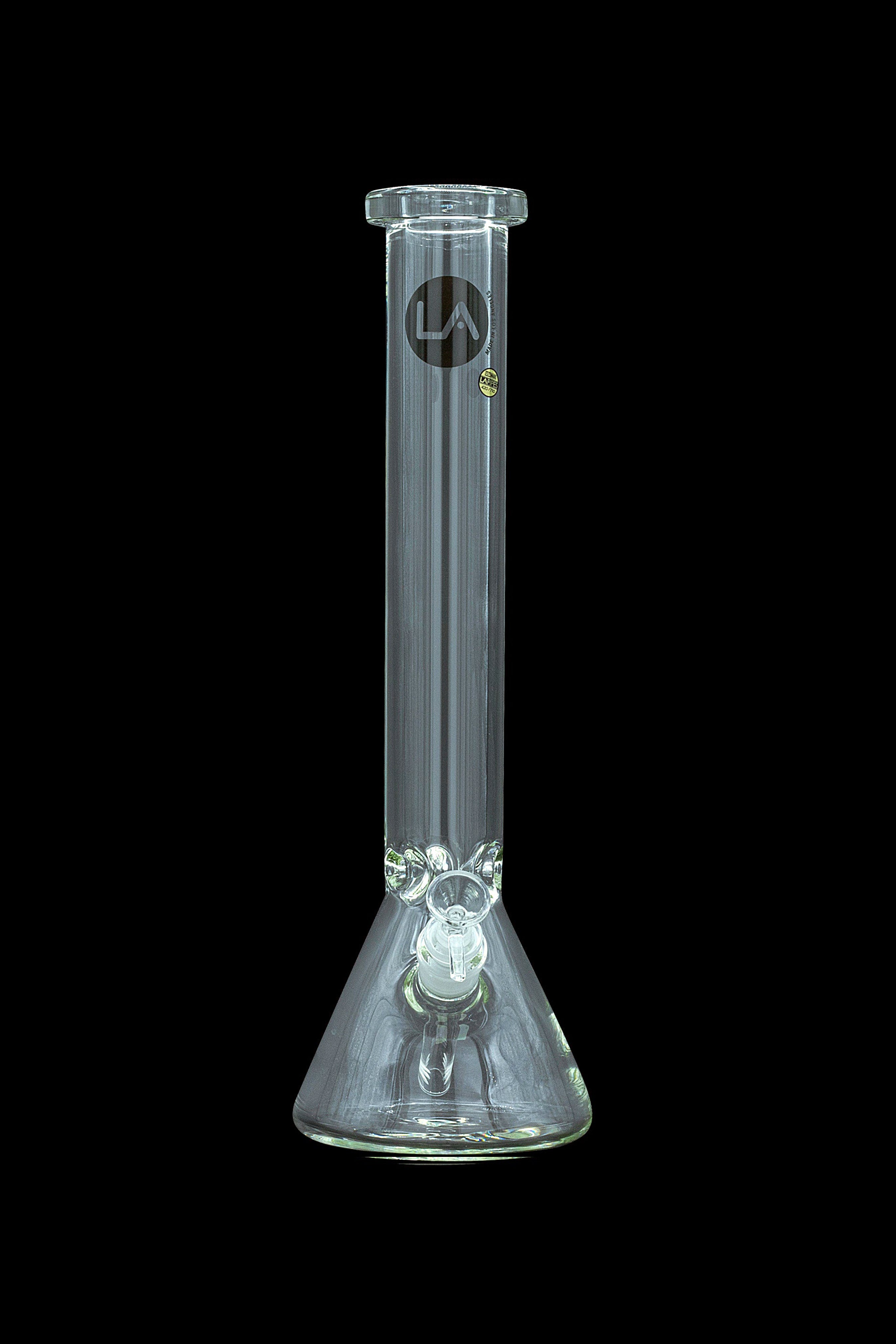LA Pipes 'Squared Up' Heavy-Duty 9mm Thick Beaker Bong - Ultimate Smoking Companion