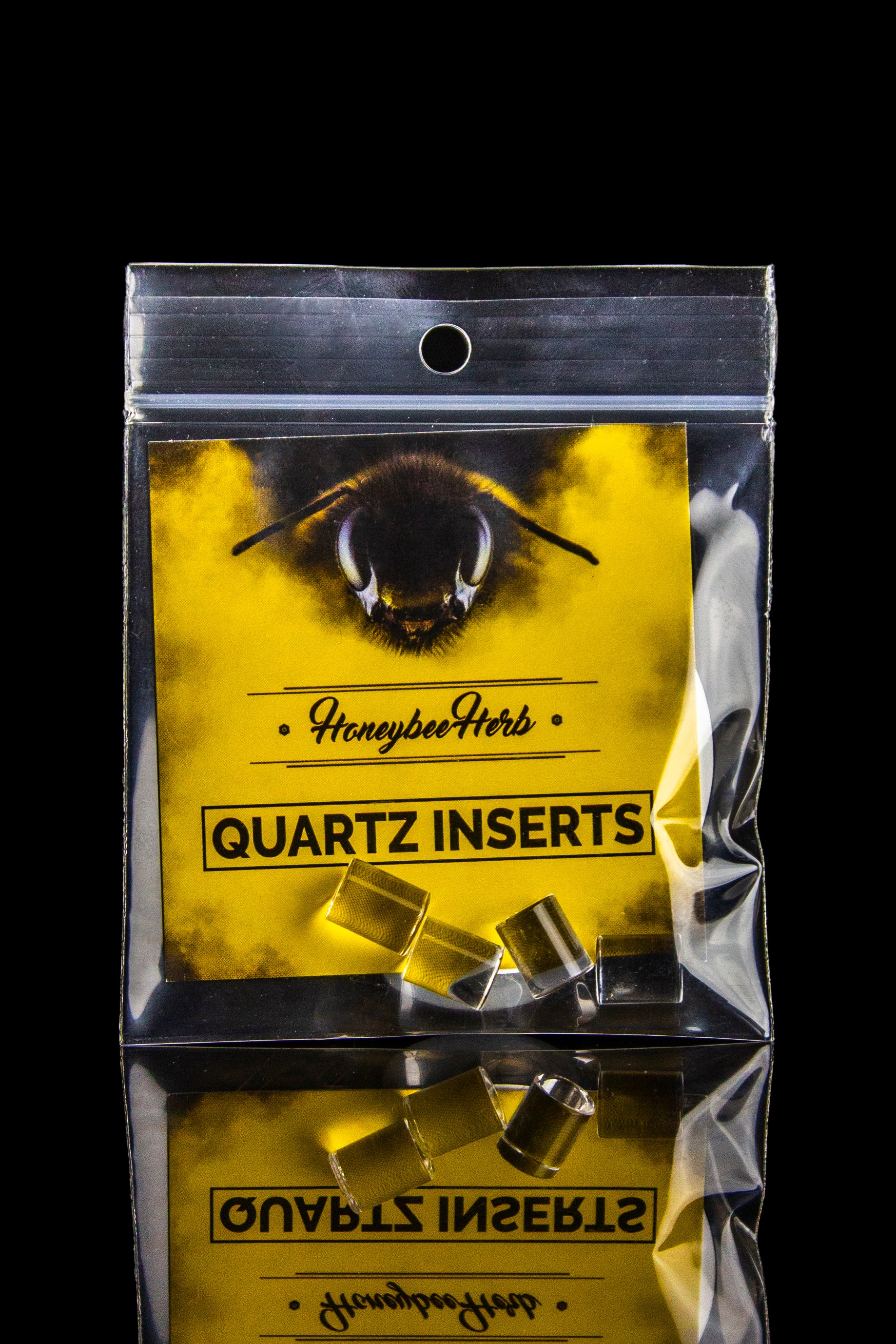 Honeybee Herb Quad Cores Quartz Inserts - 4 Pack: Your Ultimate Dabbing Essential!