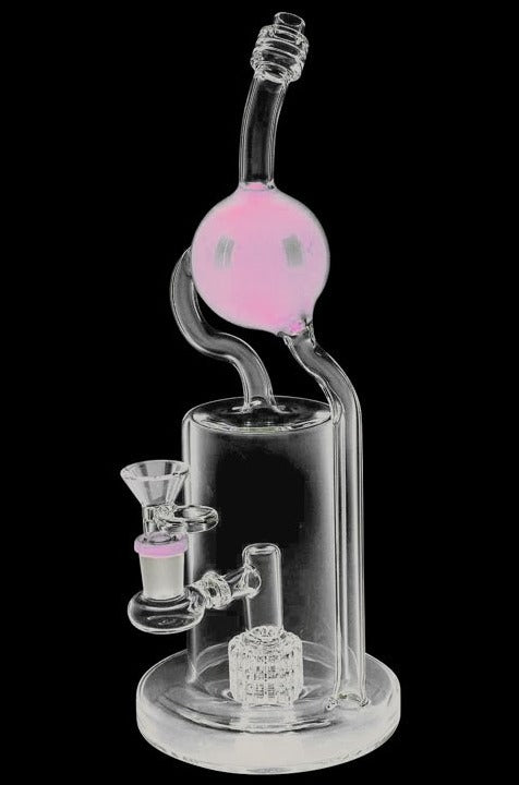 Stunning Glass Ball Recycler Water Pipe