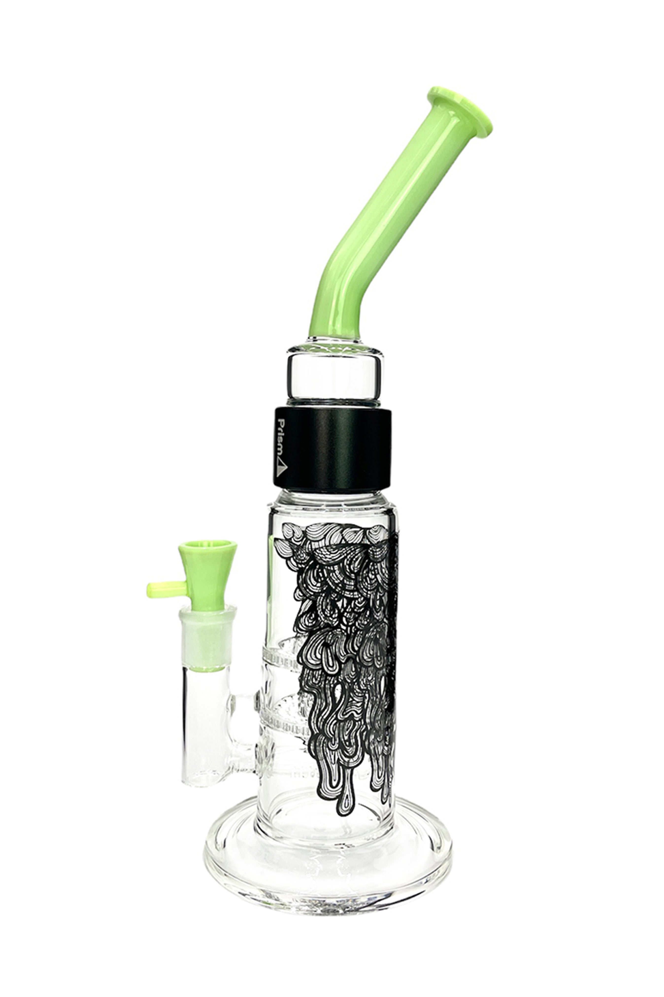 Prism's Stunning Halo Drippy Honeycomb Modular Bong