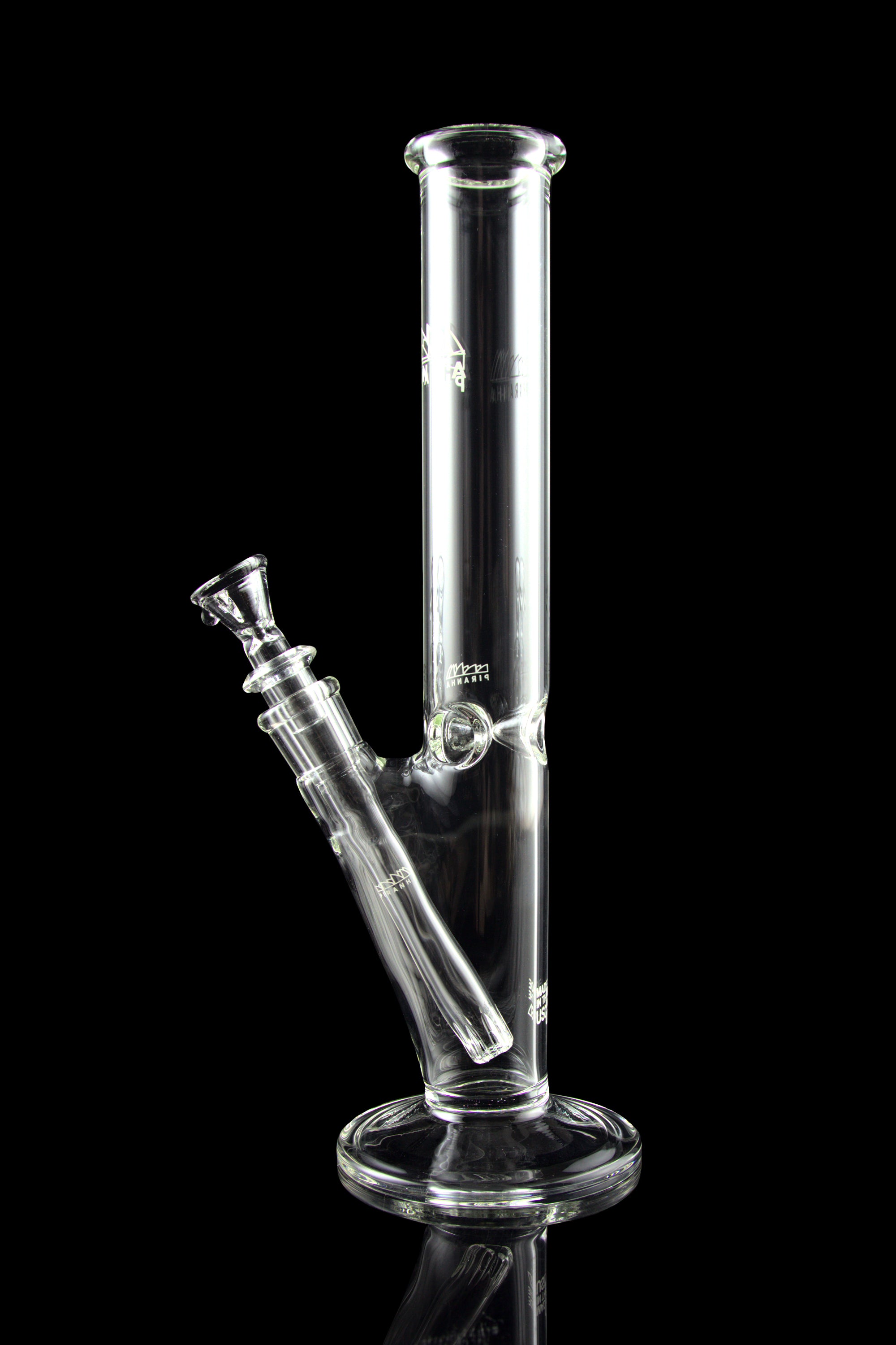Piranha Glass Straight Tube Bong: Your Ultimate Smoking Companion with Bowl & Banger