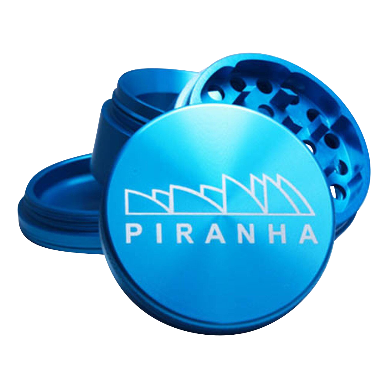 Piranha Medium 2.5 4-Piece Herb Grinder - Compact & Powerful