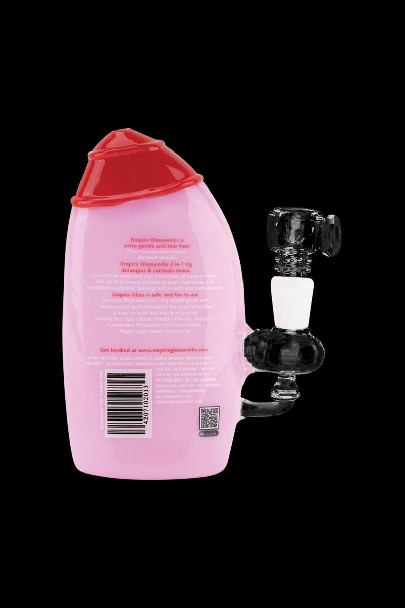 Empire Glassworks Strawberry Cough Shampoo-Inspired Mini Water Pipe