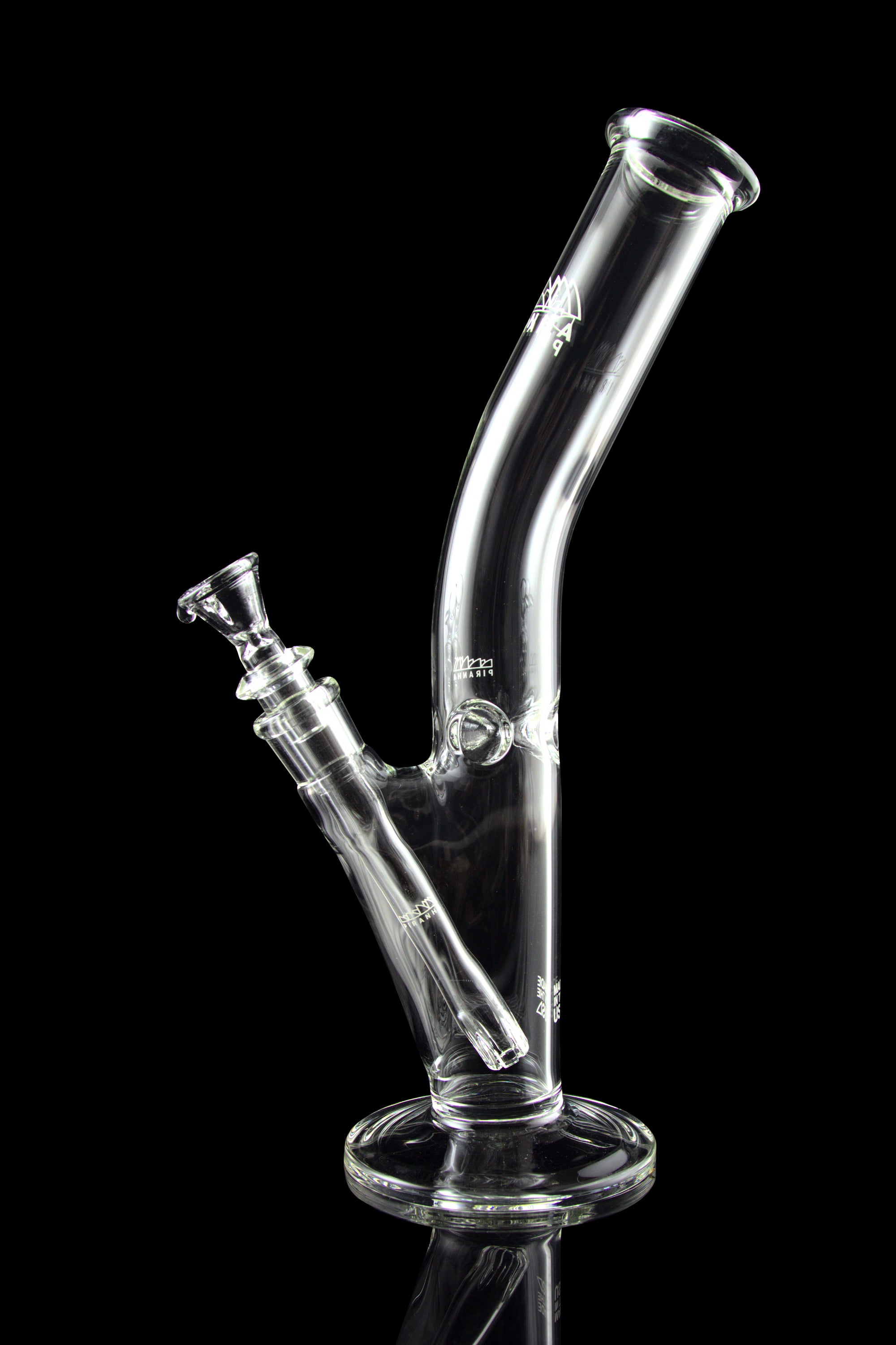 Piranha Glass Straight Tube Bong: Your Ultimate Smoking Companion with Bowl & Banger